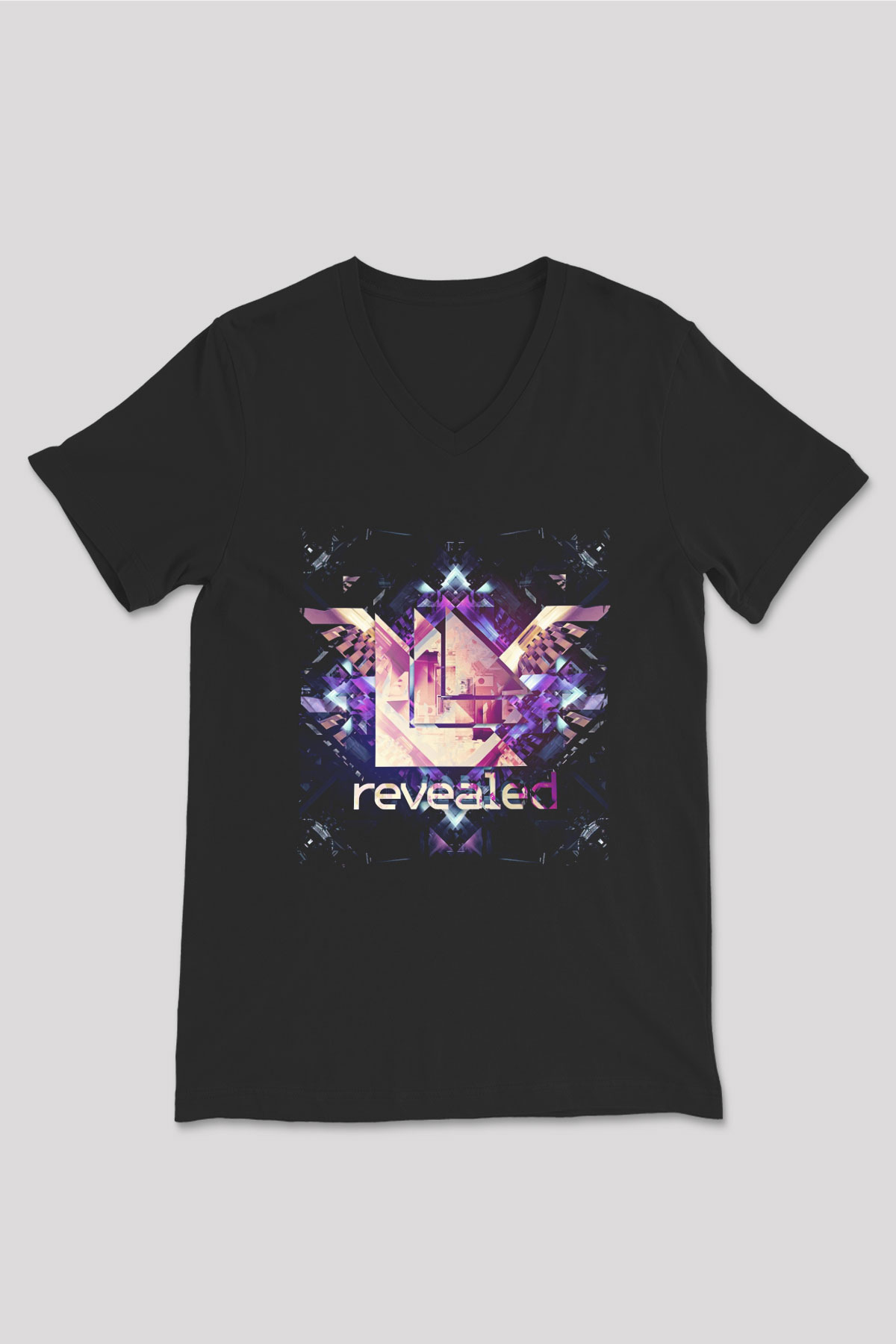 Hardwell Siyah Unisex V Yaka Tişört