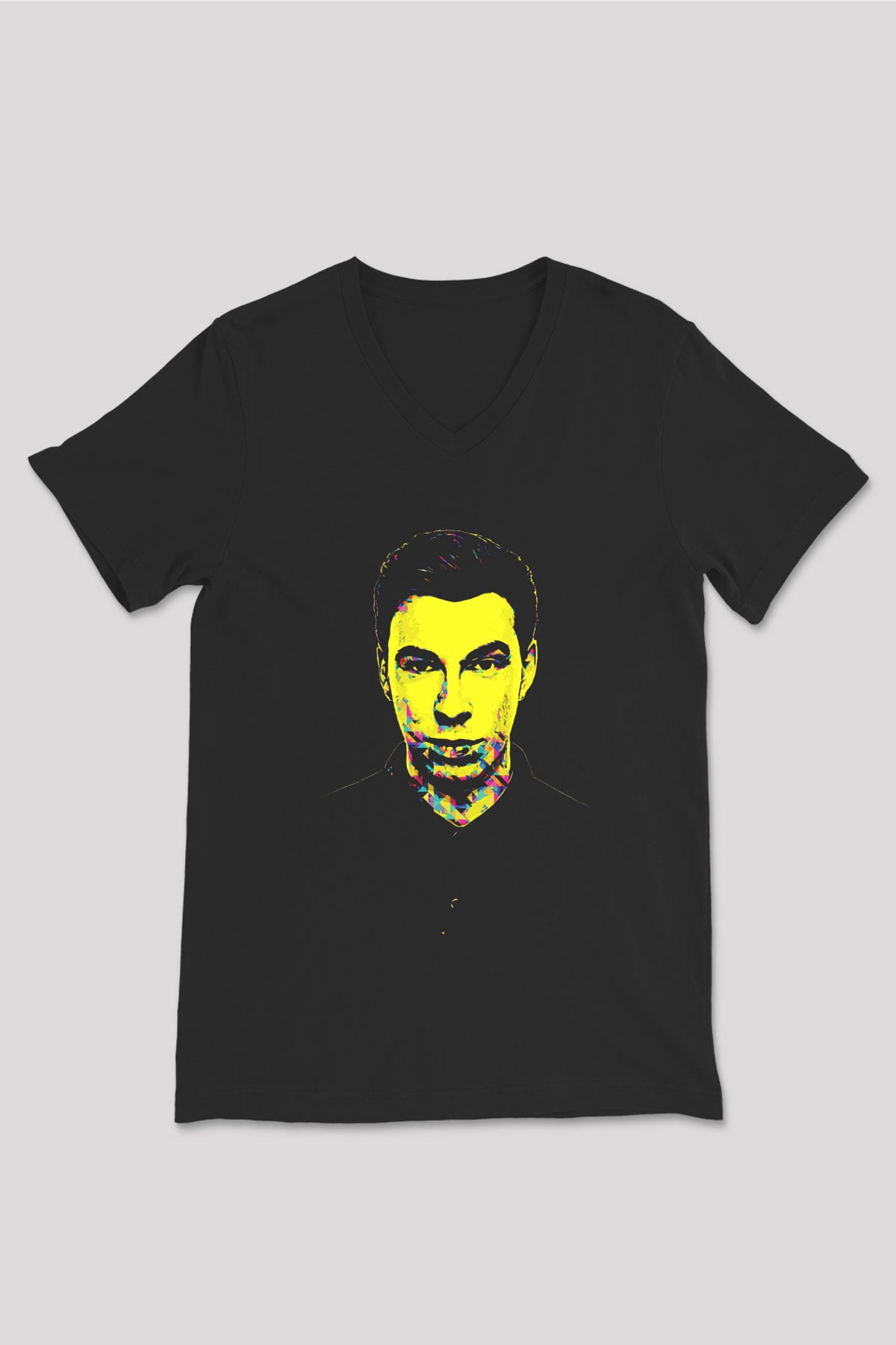 Hardwell Siyah Unisex V Yaka Tişört