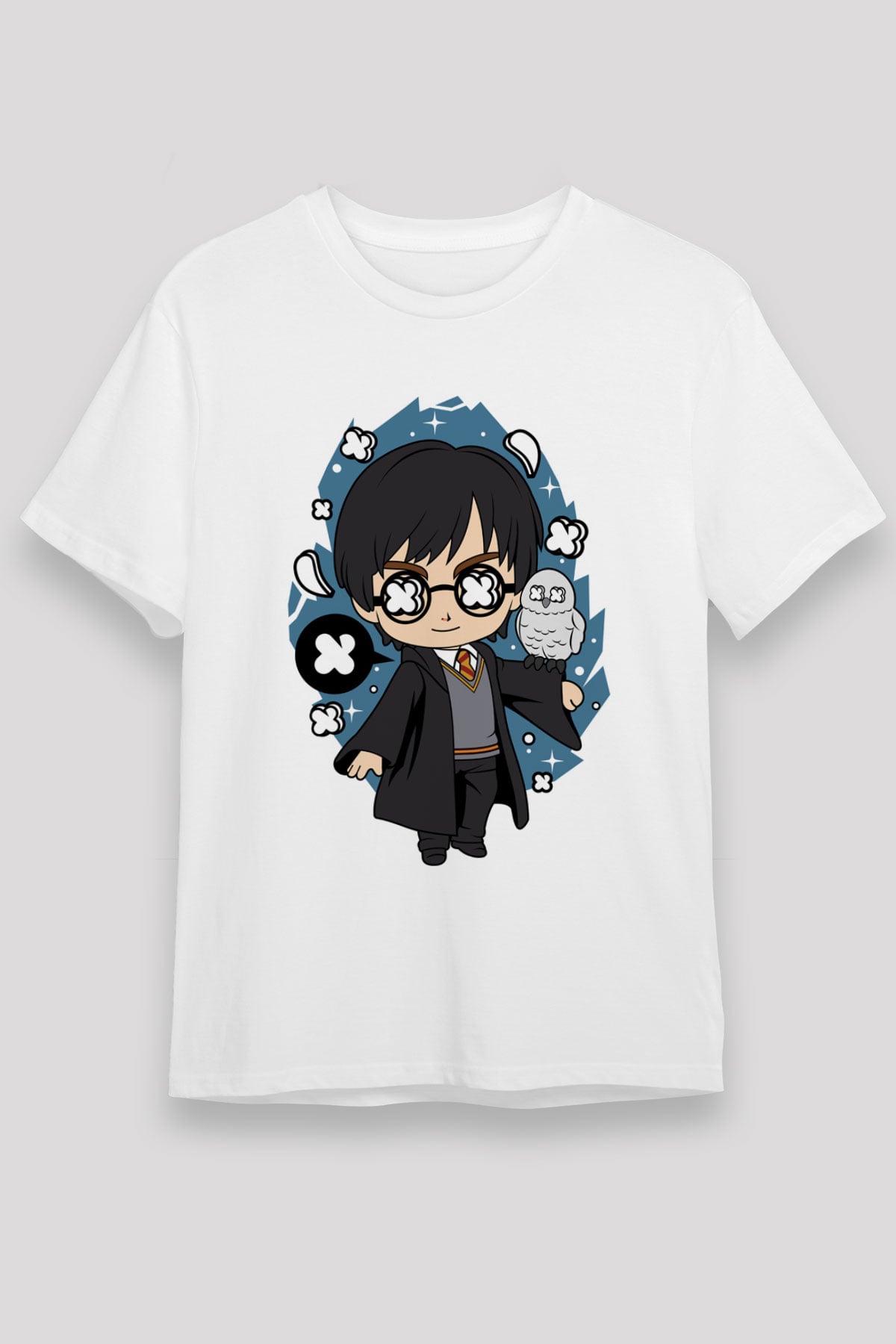 Harry Baskılı Unisex Beyaz Tişört
