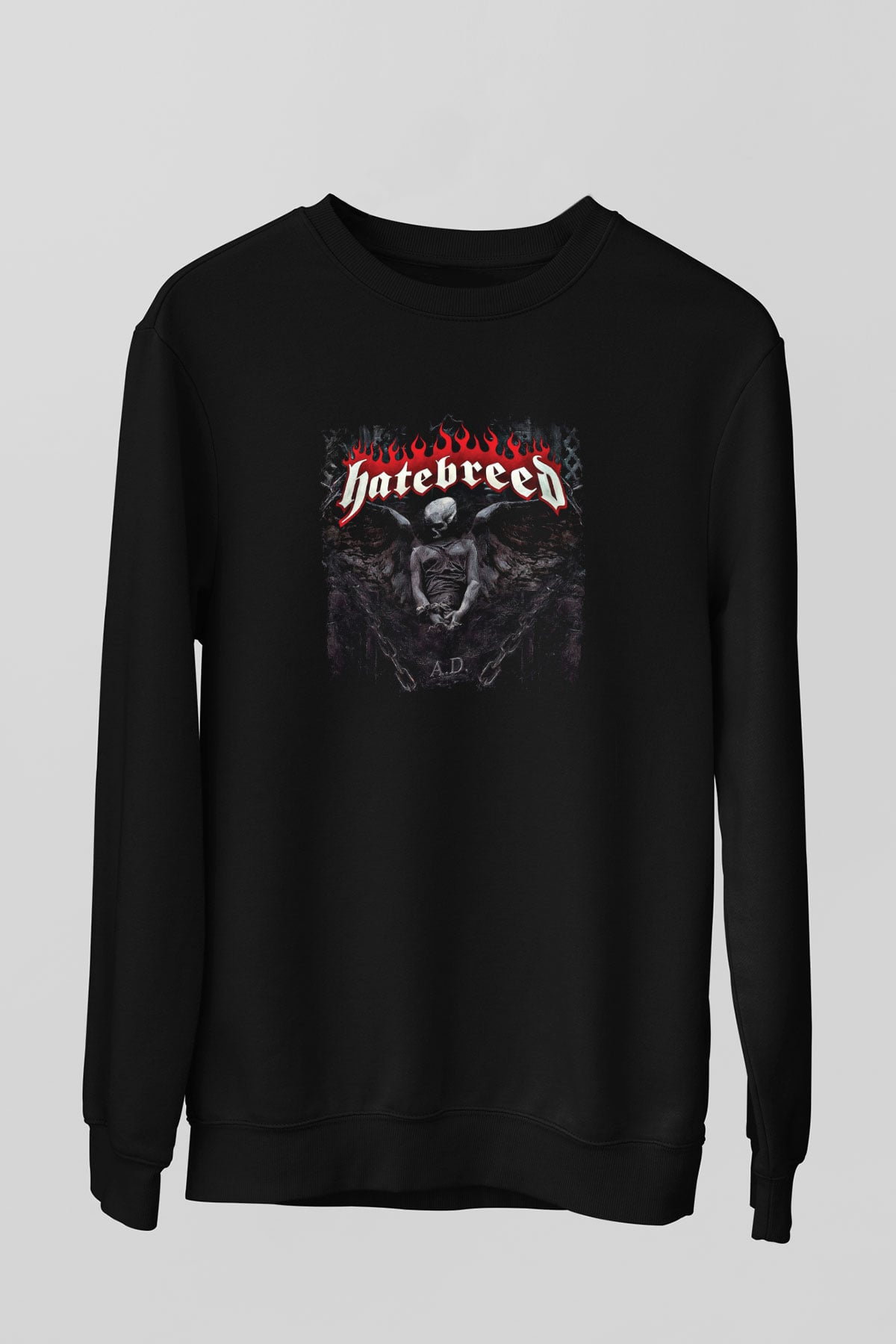 Hatebreed Baskılı Unisex Siyah Sweatshirt