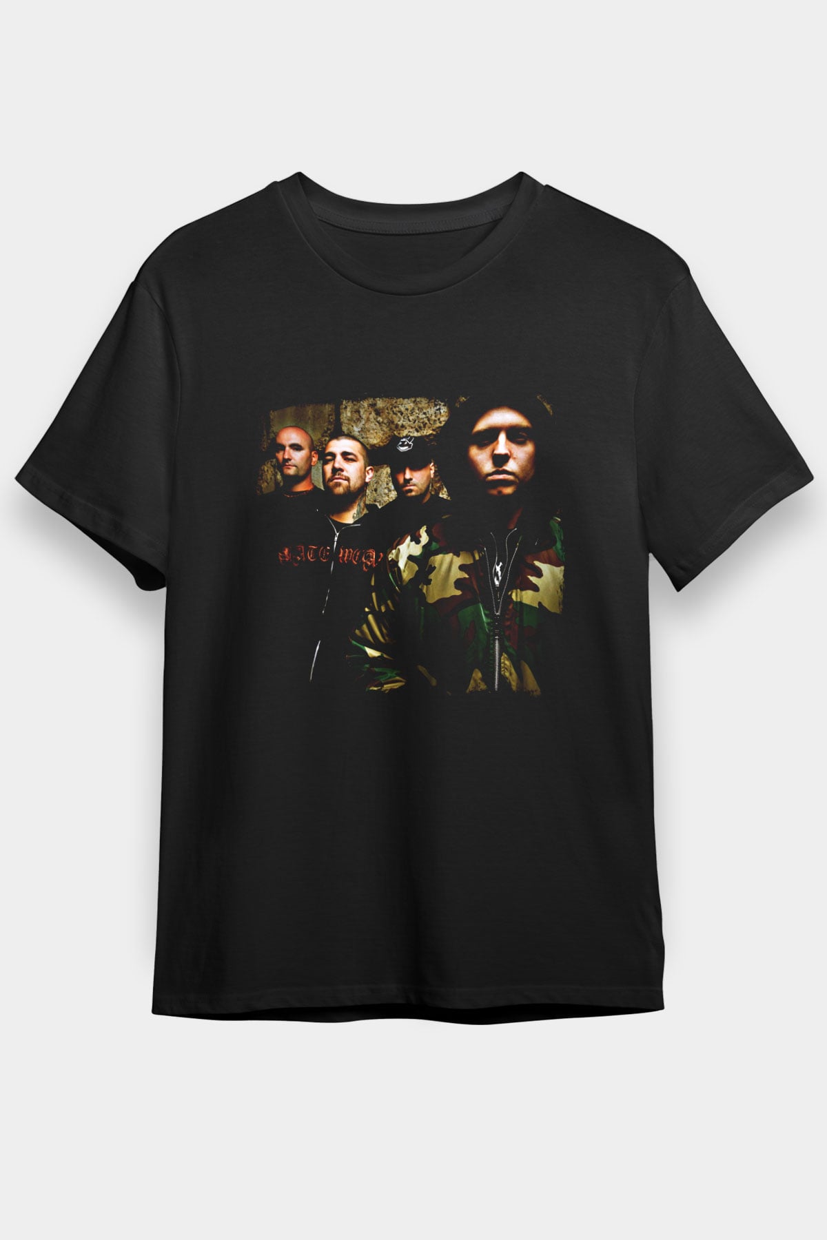 Hatebreed Baskılı Unisex Siyah Tişört
