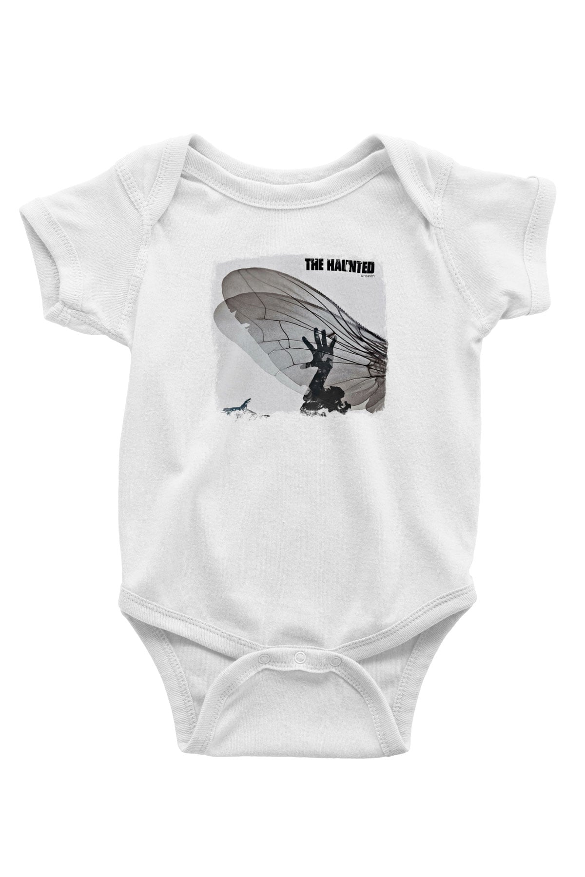 Haunted (The) Baskılı Unisex Beyaz Bebek Body - Zıbın
