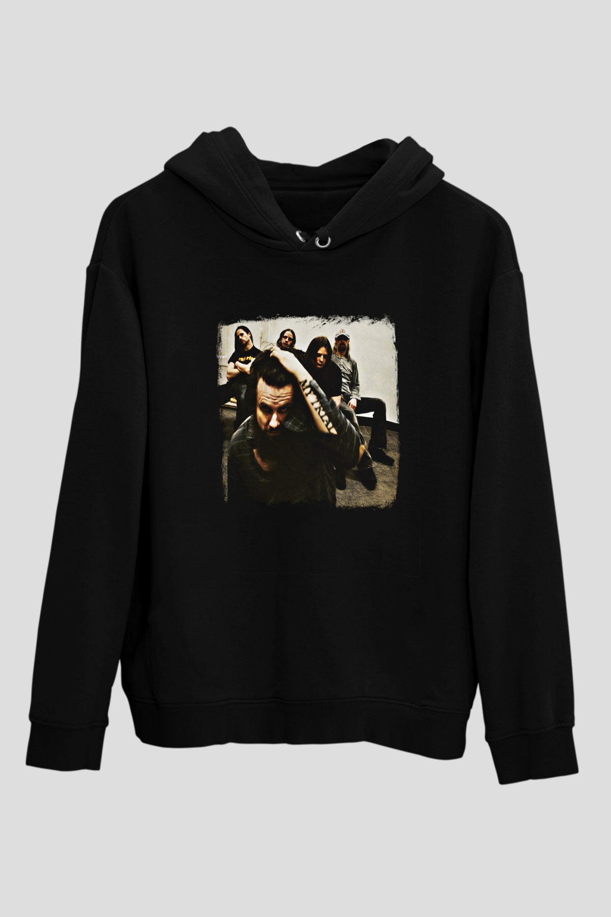 Haunted (The) Baskılı Unisex Siyah Hoodie