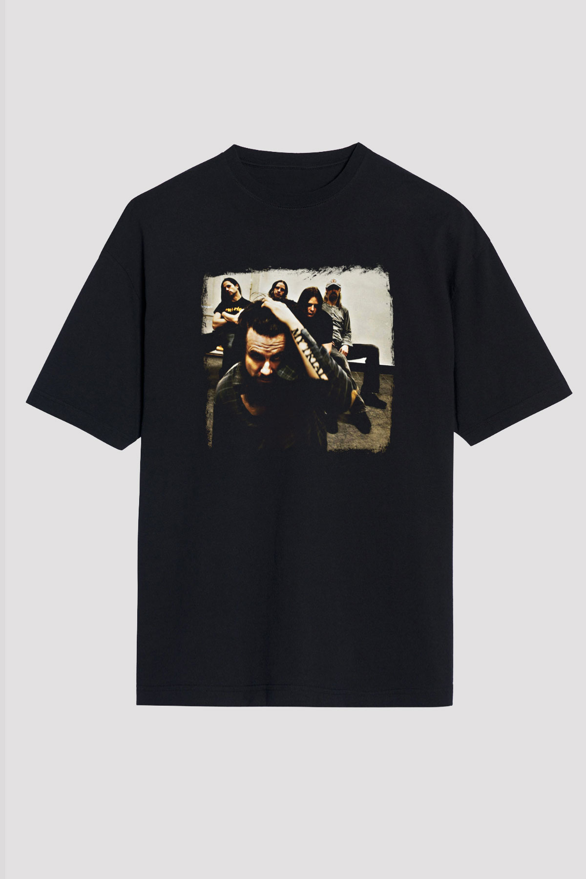 Haunted (The) Baskılı Unisex Siyah Oversize Tişört