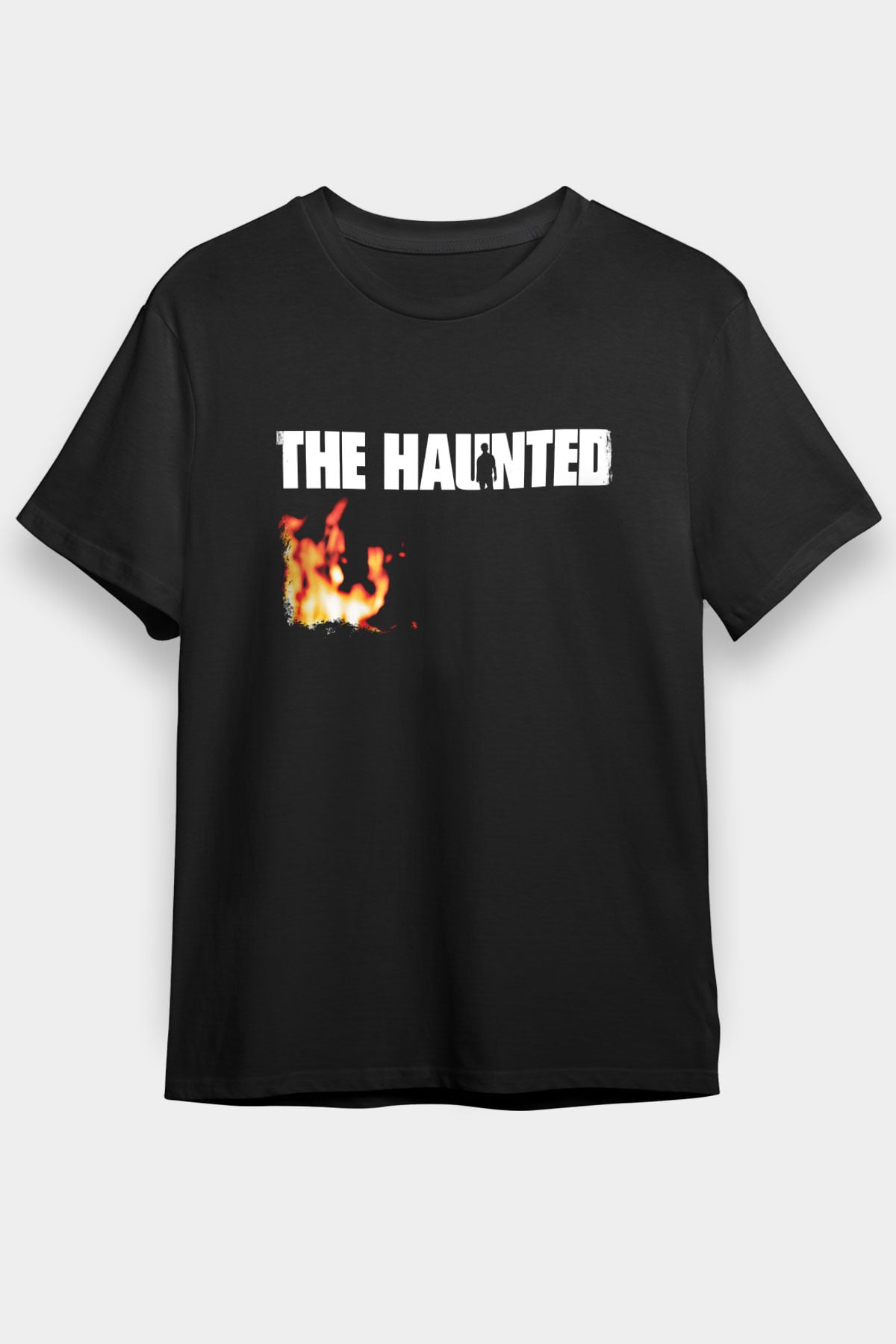 Haunted (The) Baskılı Unisex Siyah Tişört
