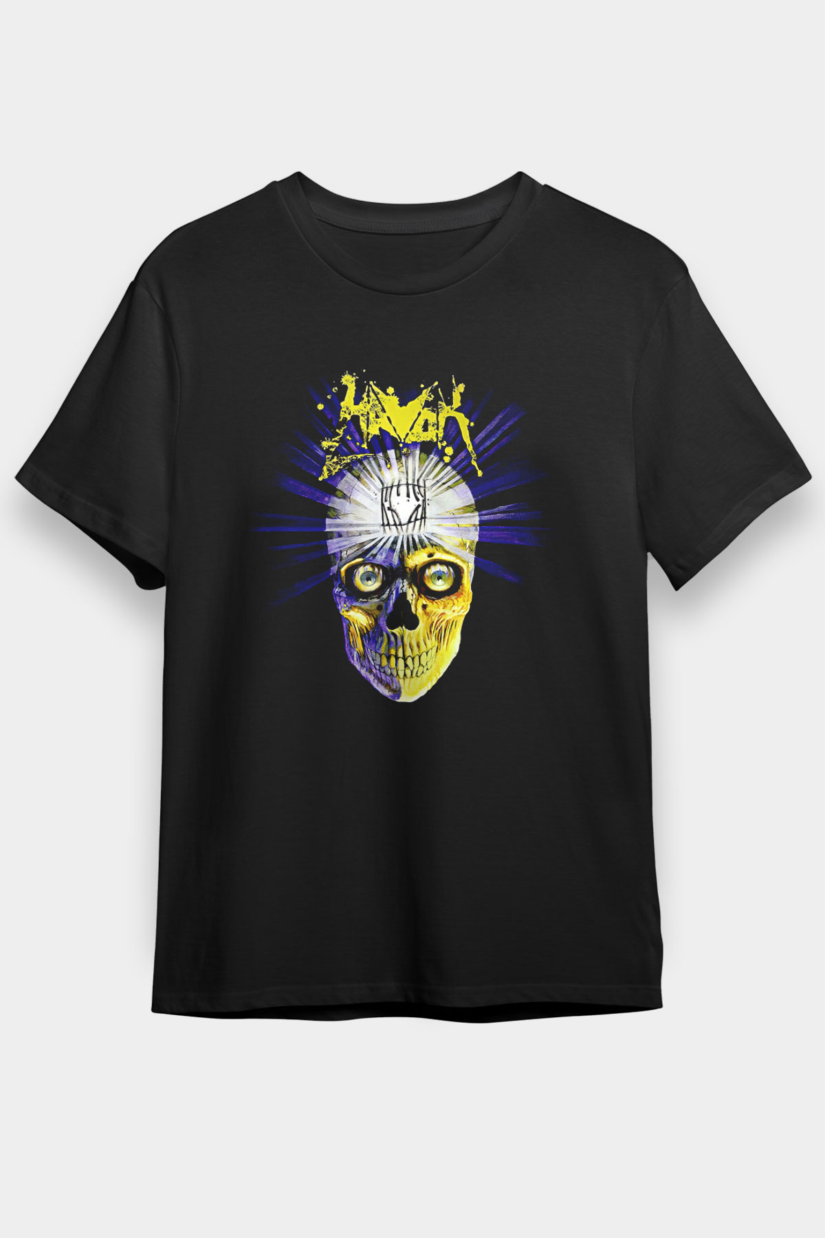Havok Baskılı Unisex Siyah Tişört - Tshirt