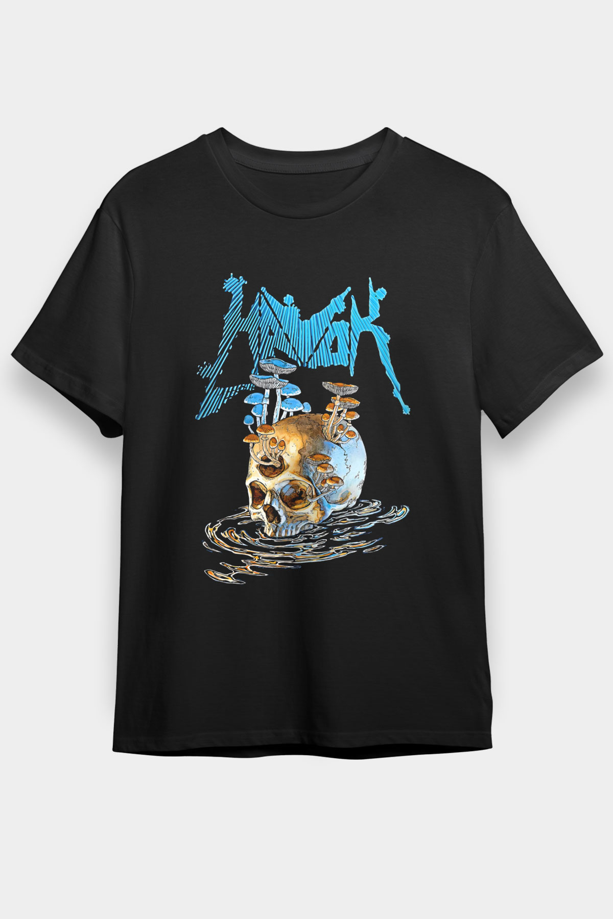 Havok Baskılı Unisex Siyah Tişört - Tshirt