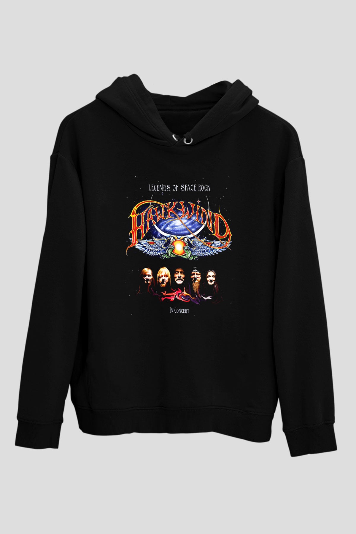 Hawkwind Siyah Unisex Hoodie