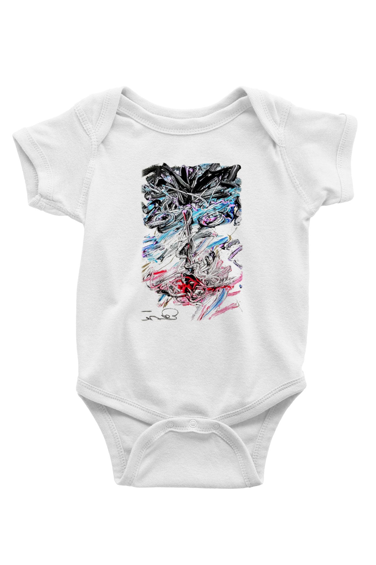 Hayat Baskılı Beyaz Unisex Bebek Body - Zıbın