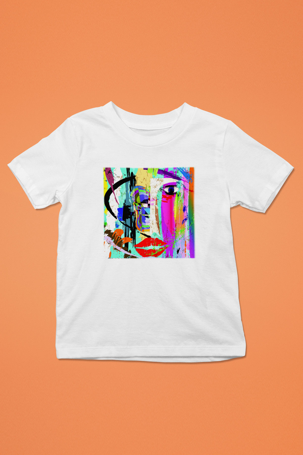 Hayat Baskılı Beyaz Unisex Çocuk Tişört