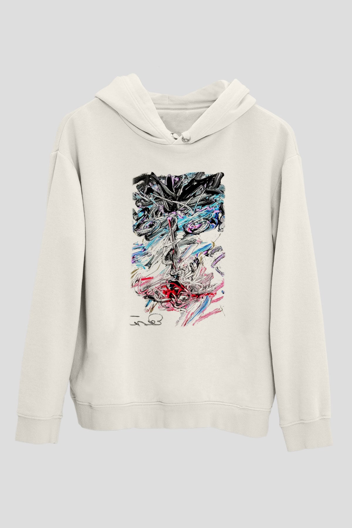 Hayat Beyaz Unisex Kapşonlu Sweatshirt