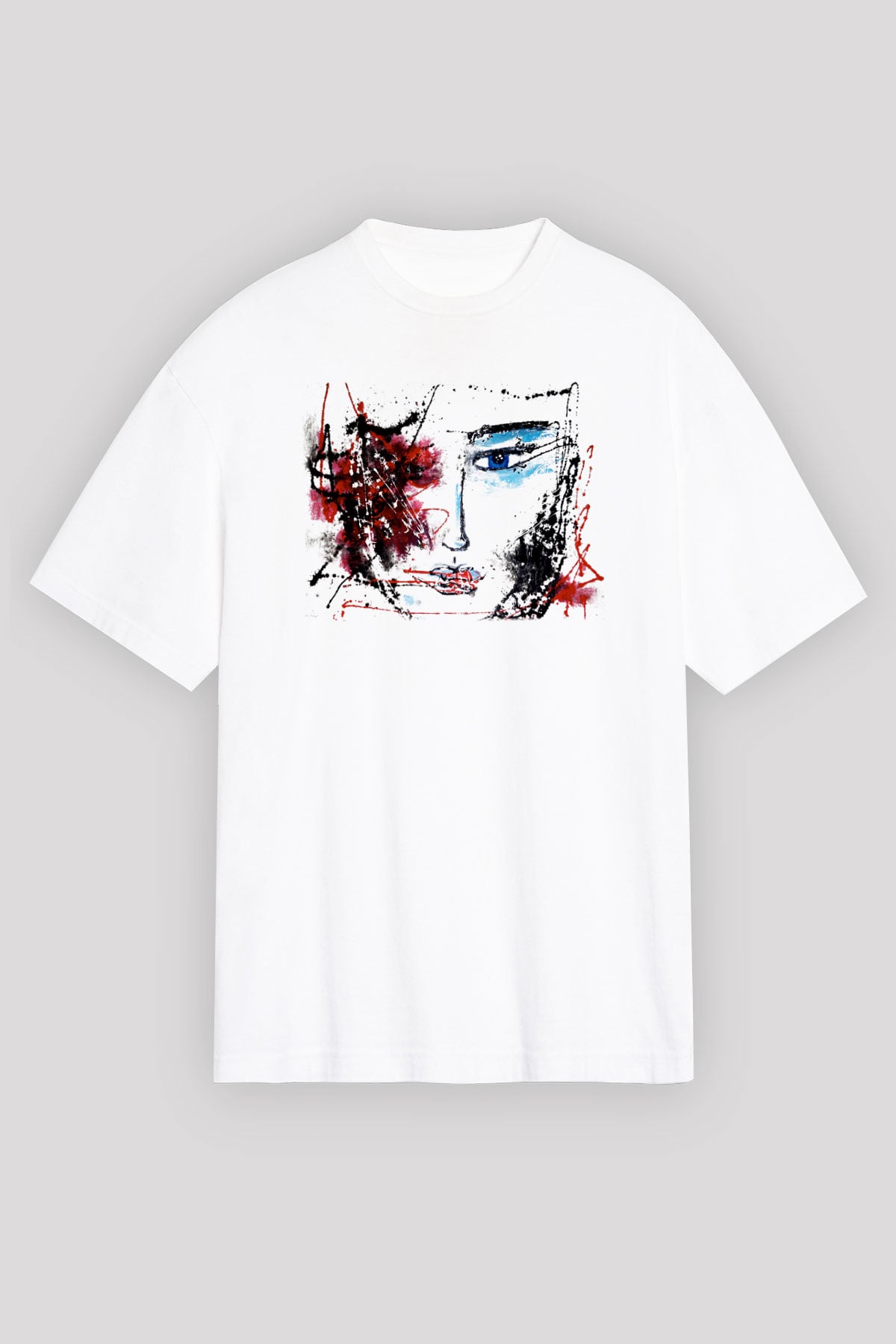 Hayat Beyaz Unisex Oversize Tişört T-Shirt