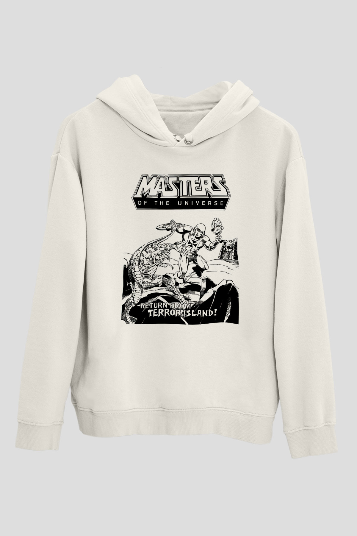 He-Man and the Masters of Universe Beyaz Unisex Kapşonlu Sweatshirt