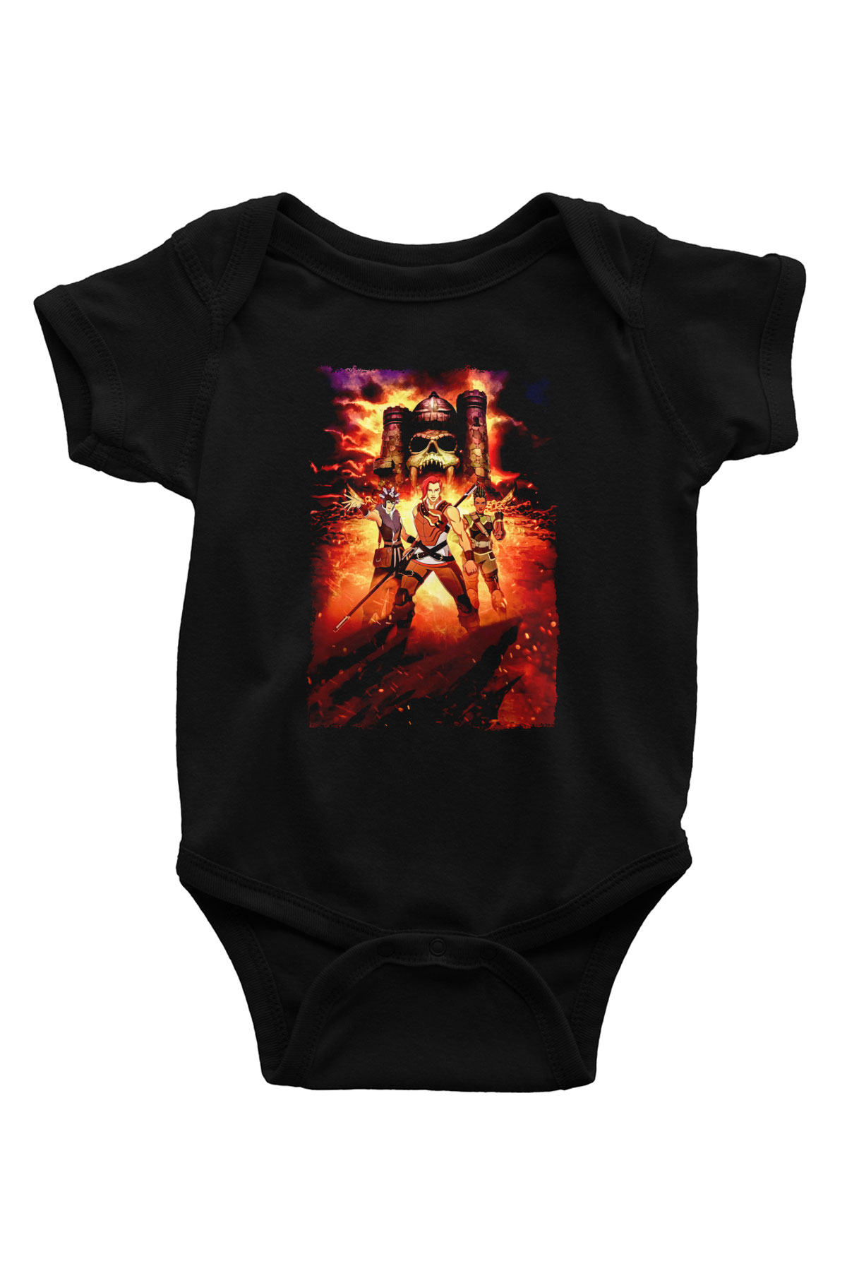 He-Man and the Masters of Universe Siyah Bebek Body - Zıbın