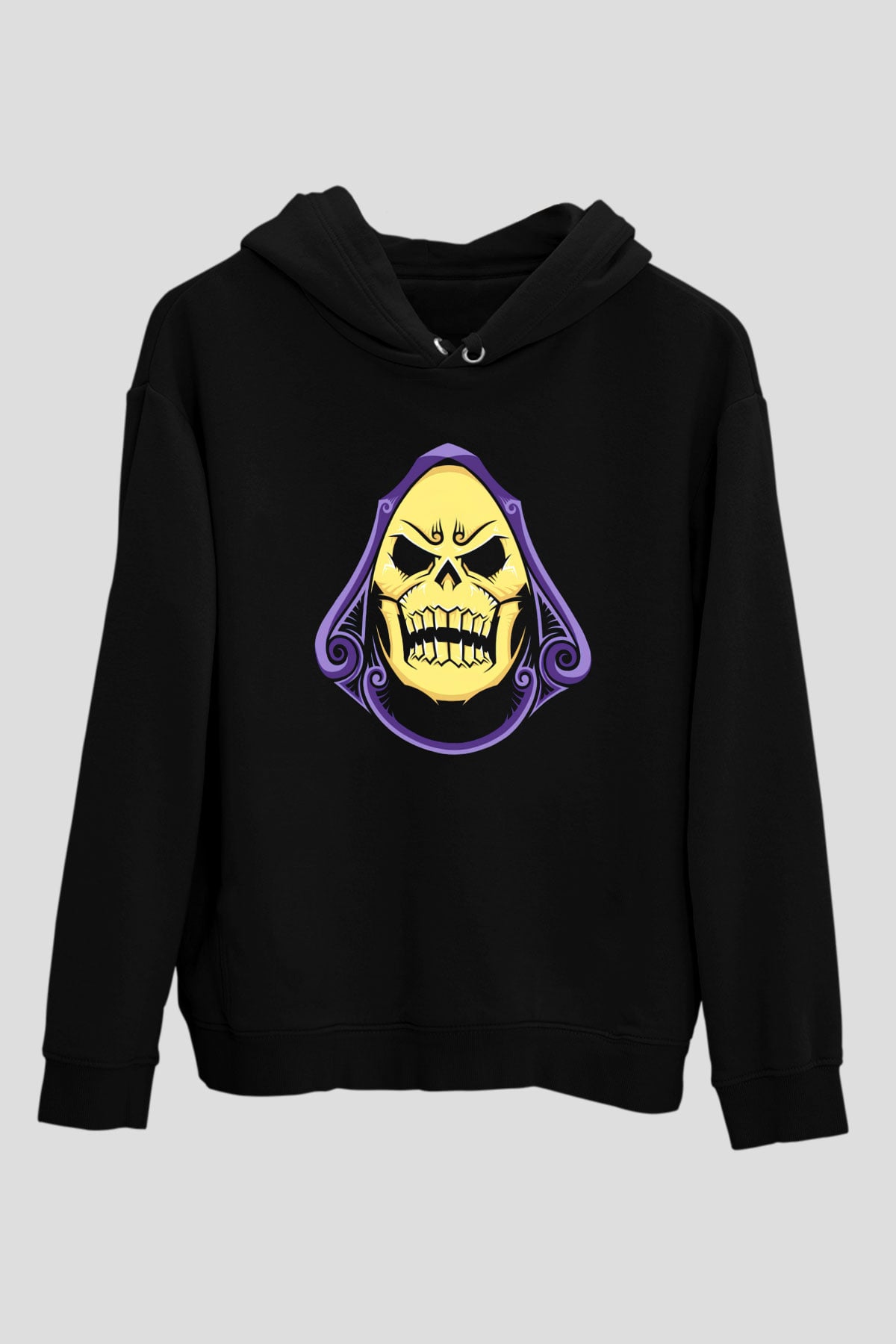 He-Man and the Masters of Universe Siyah Unisex Kapüşonlu Sweatshirt
