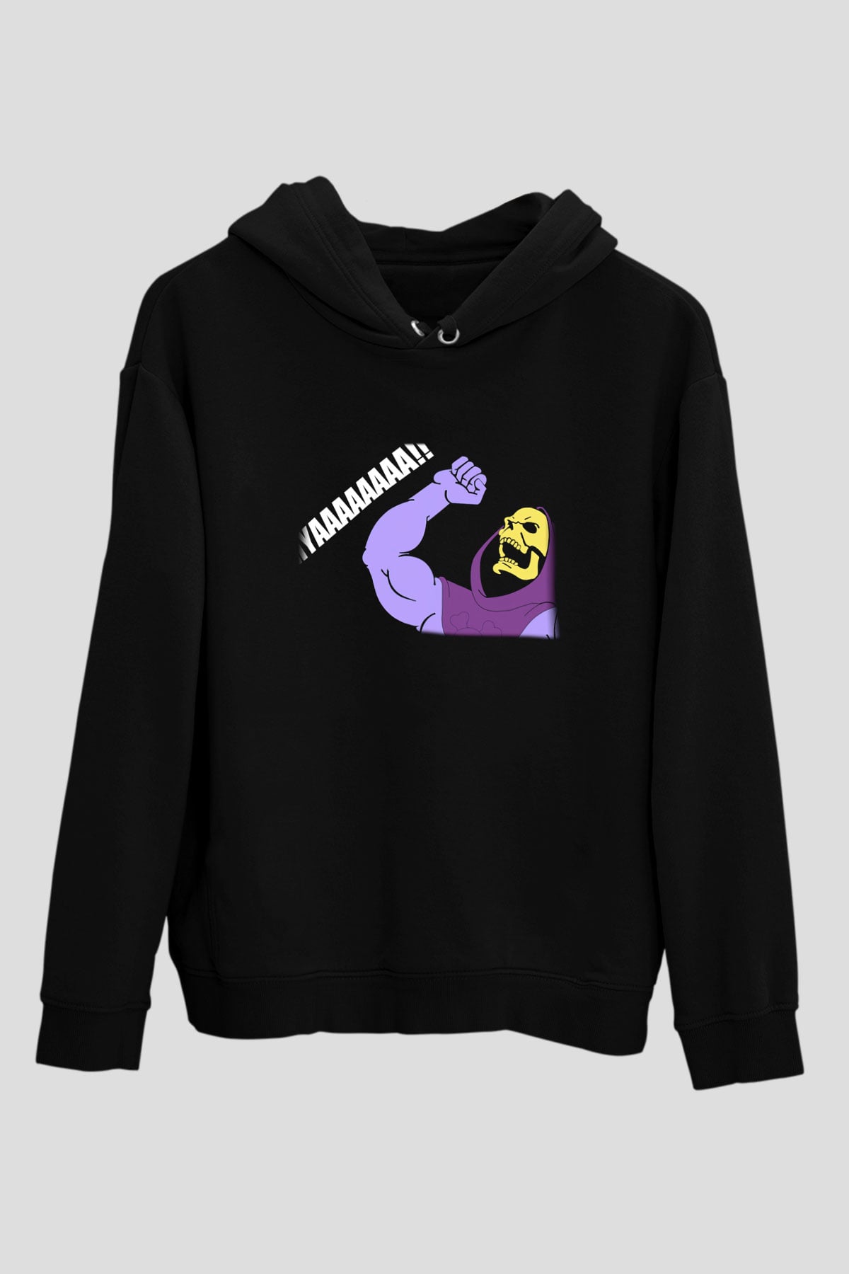 He-Man and the Masters of Universe Siyah Unisex Kapüşonlu Sweatshirt