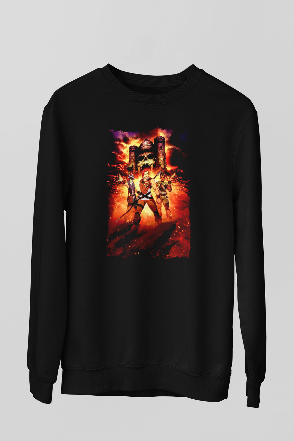 He-Man and the Masters of Universe Siyah Unisex  Sweatshirt