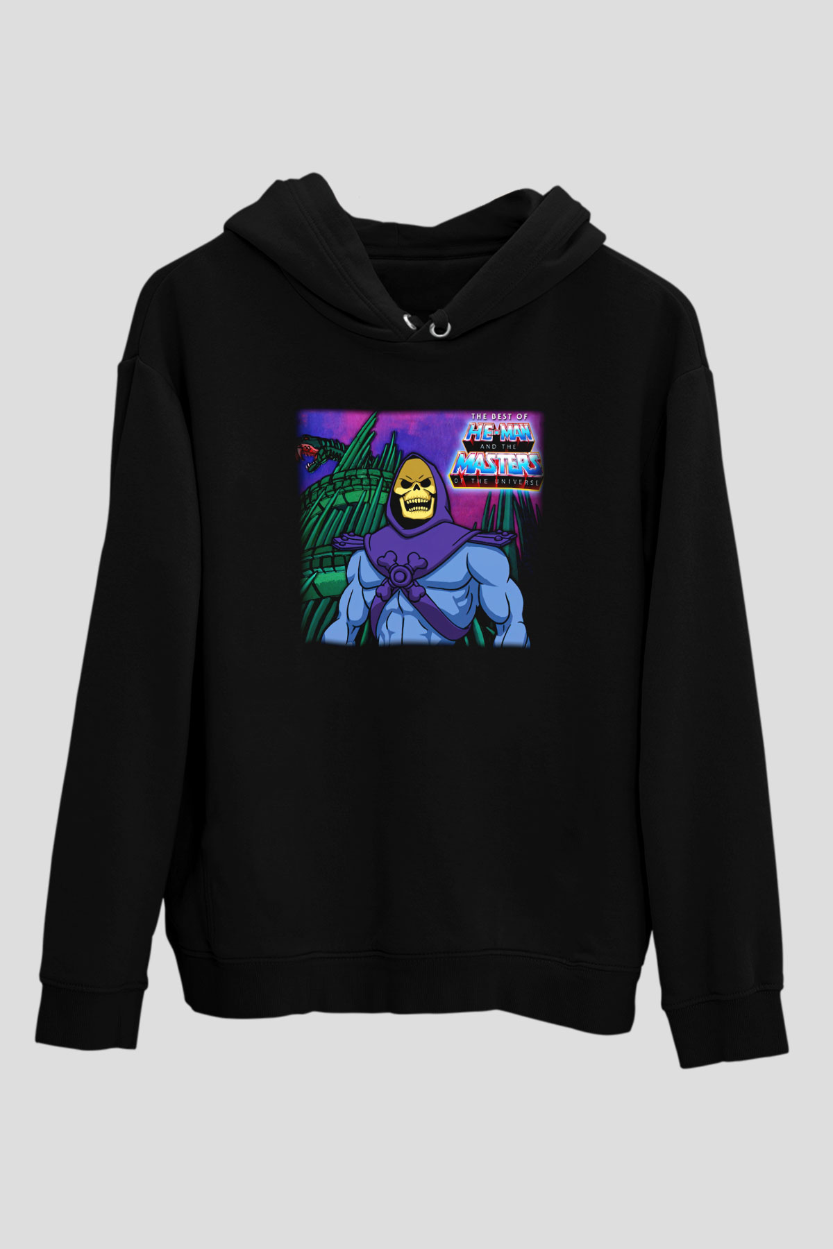 He-Man and the Masters of Universe Siyah Unisex Kapüşonlu Sweatshirt