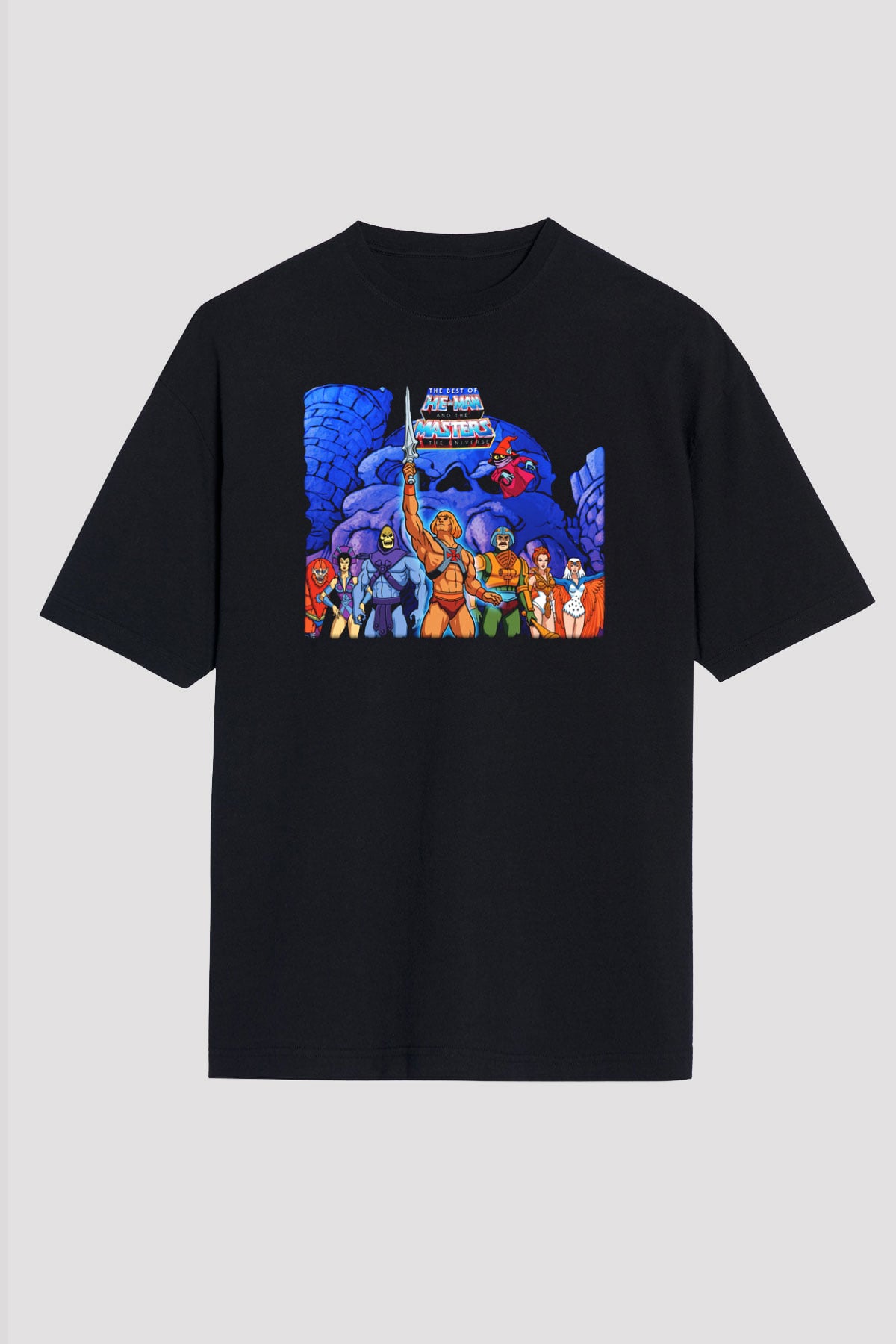 He-Man and the Masters of Universe Siyah Unisex Oversize Tişört
