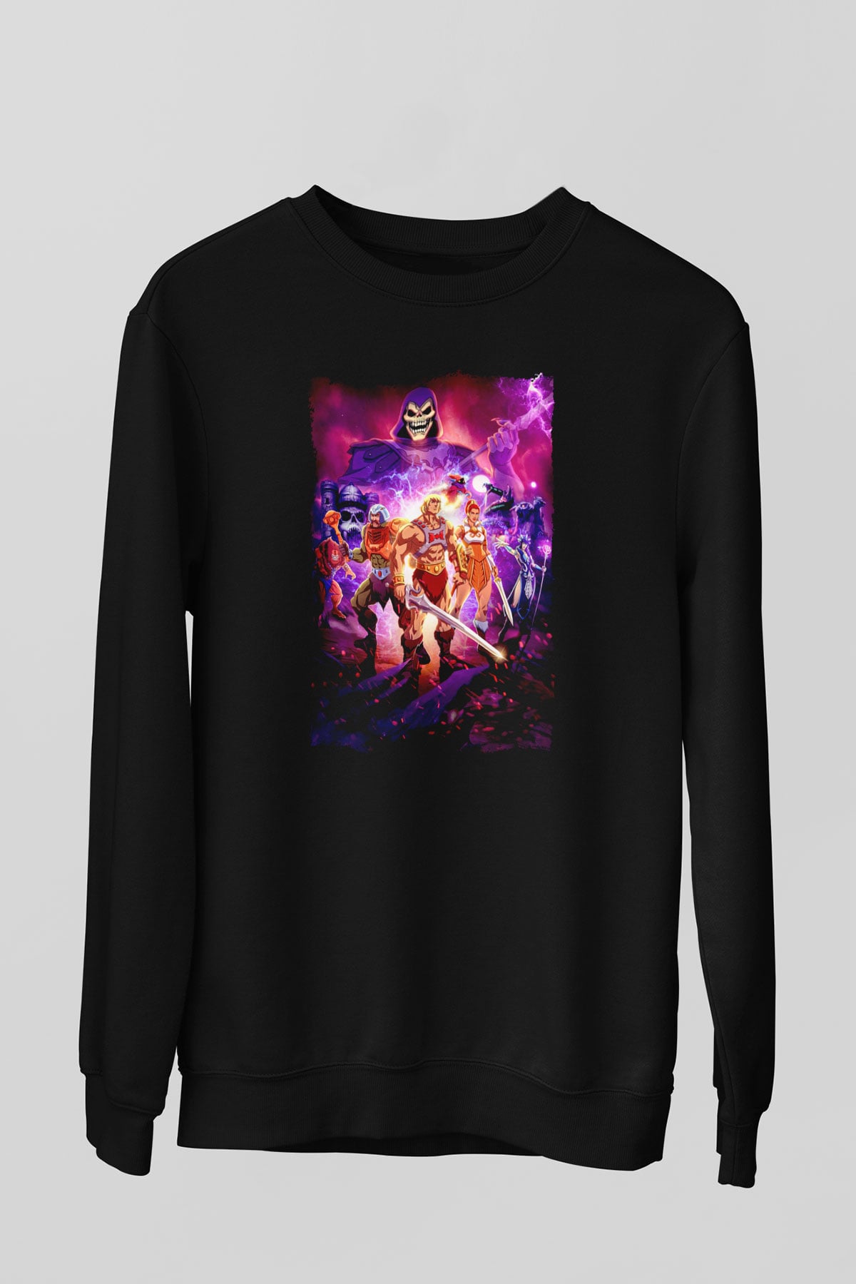 He-Man and the Masters of Universe Siyah Unisex  Sweatshirt