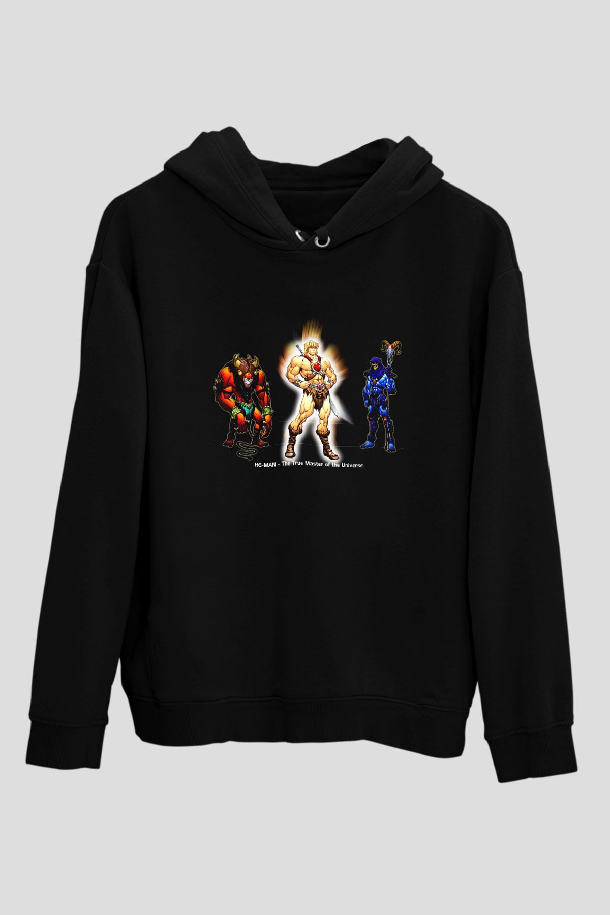 He-Man and the Masters of Universe Siyah Unisex Kapüşonlu Sweatshirt