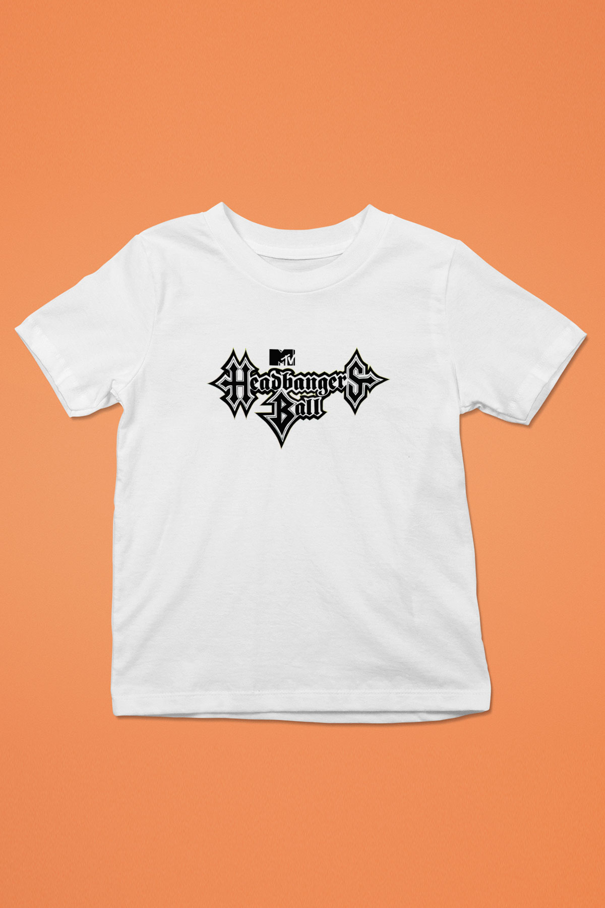 Headbangers Ball Baskılı Beyaz Unisex Çocuk Tişört