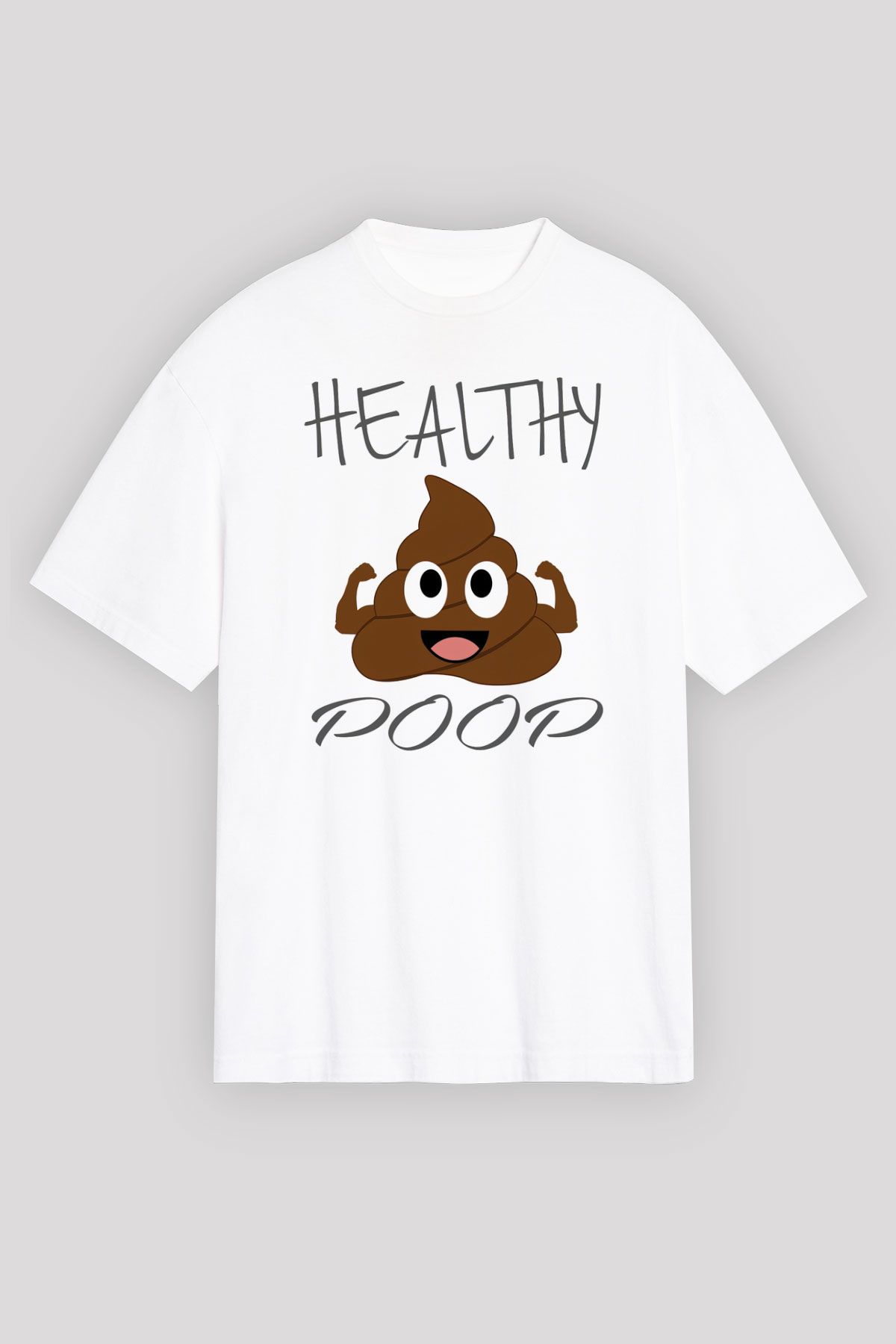 Heathy Baskılı Unisex Beyaz Tişört
