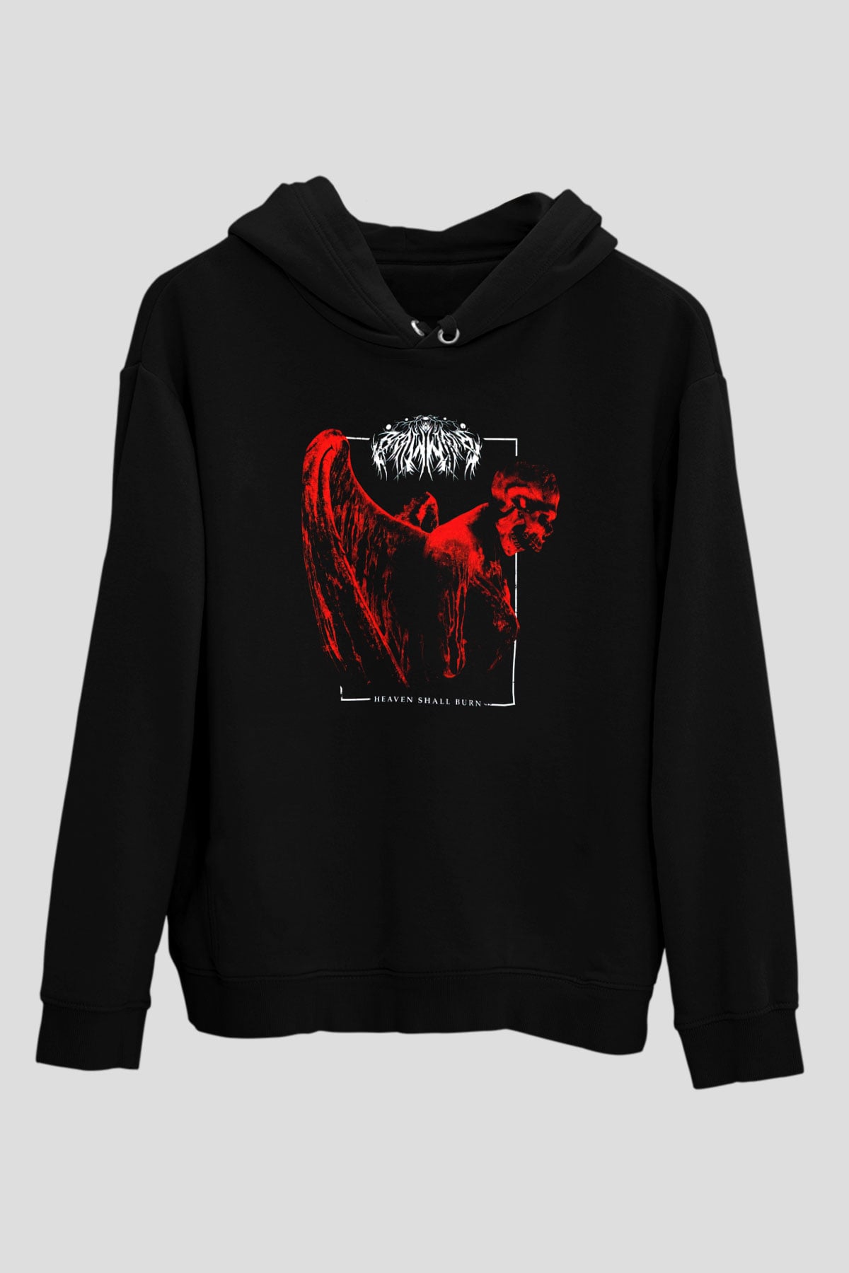 Heaven Shall Burn Siyah Unisex Kapüşonlu Sweatshirt
