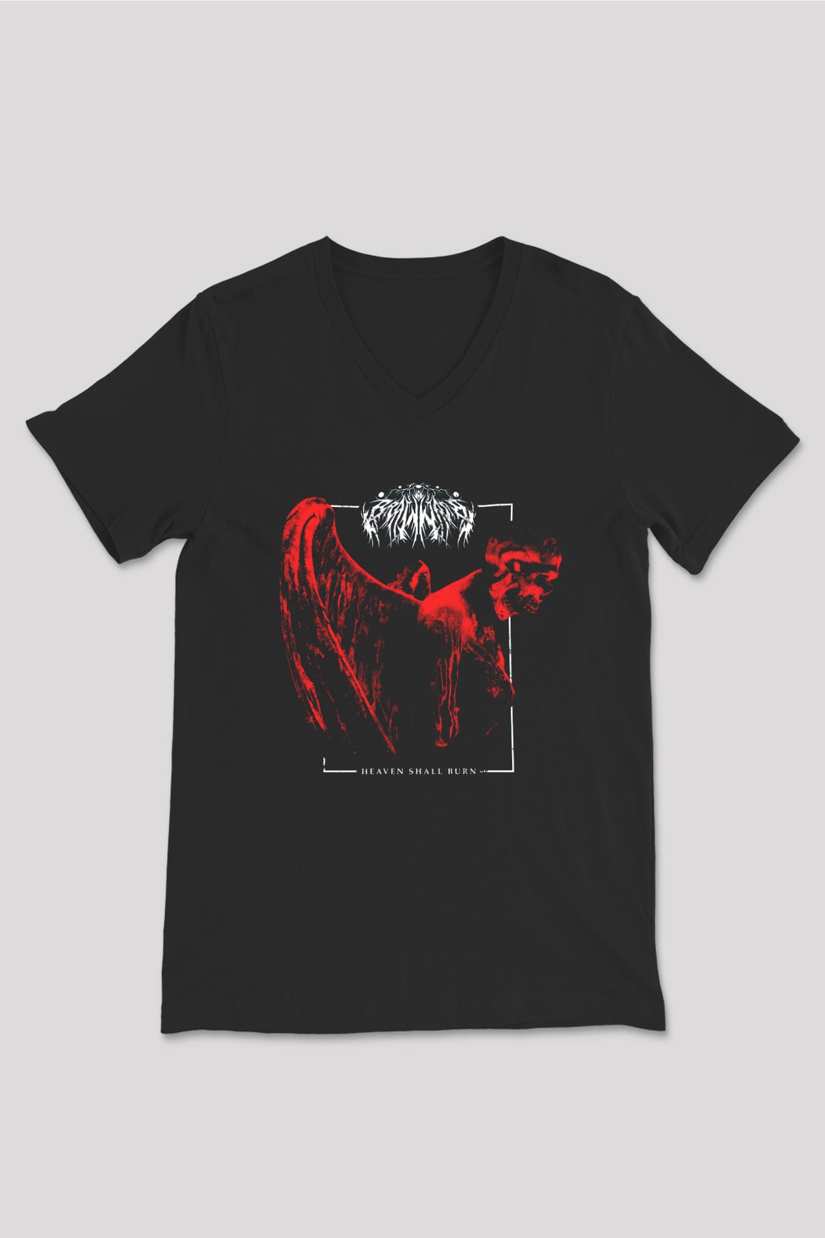 Heaven Shall Burn Siyah Unisex V Yaka Tişört