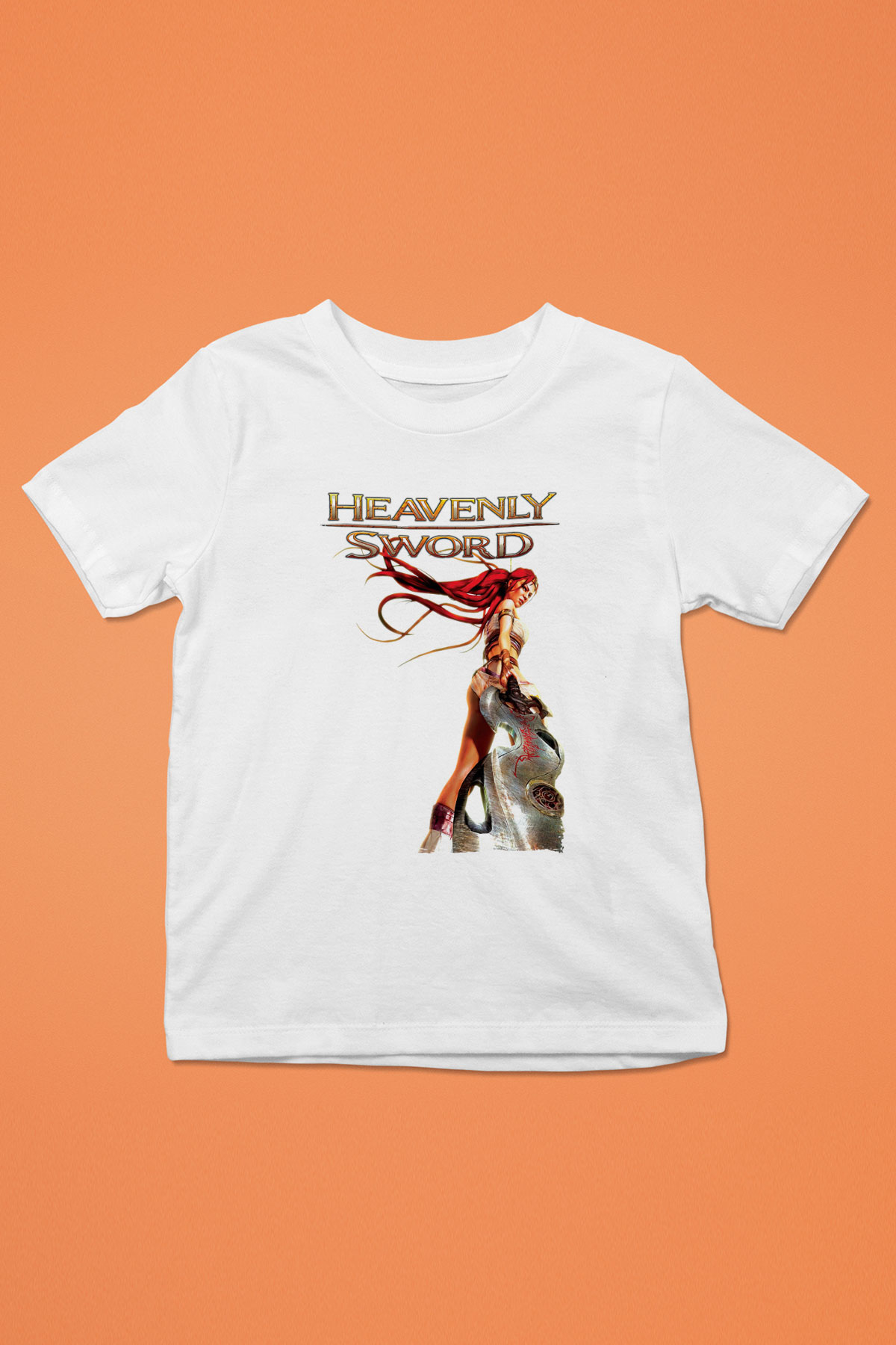 Heavenly Sword Beyaz Unisex Çocuk Tişört