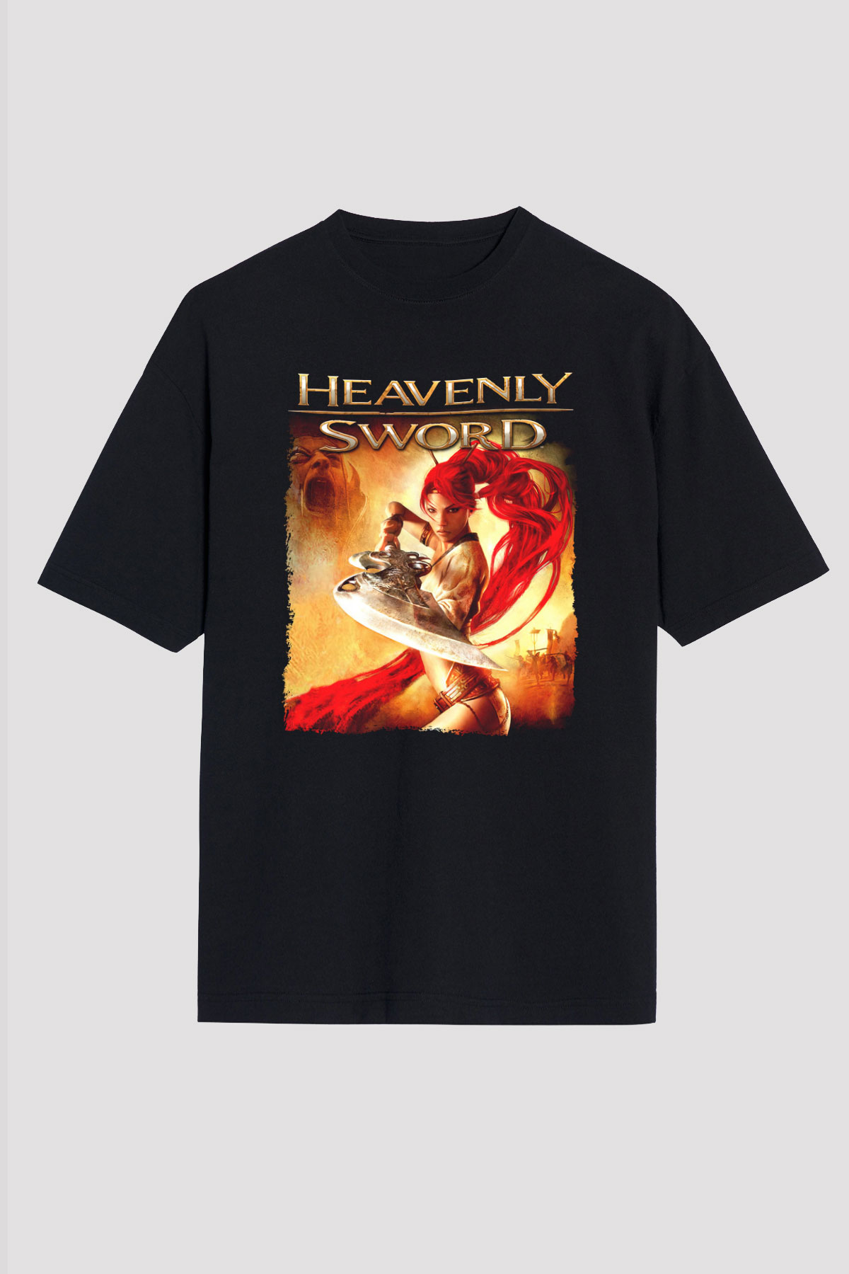 Heavenly Sword Siyah Unisex Tişört T-Shirt