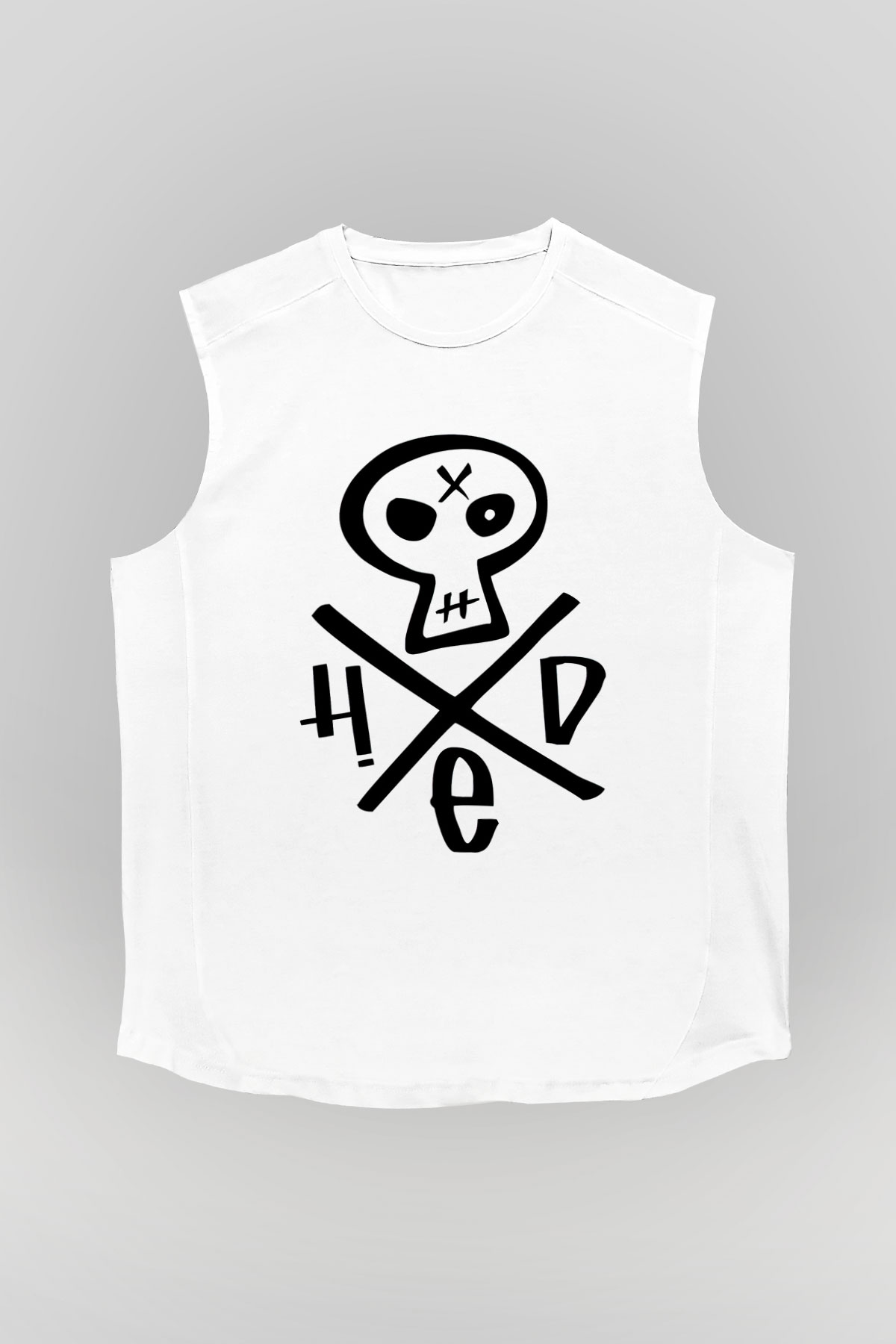 Hed PE Beyaz Unisex Kolsuz Tişört