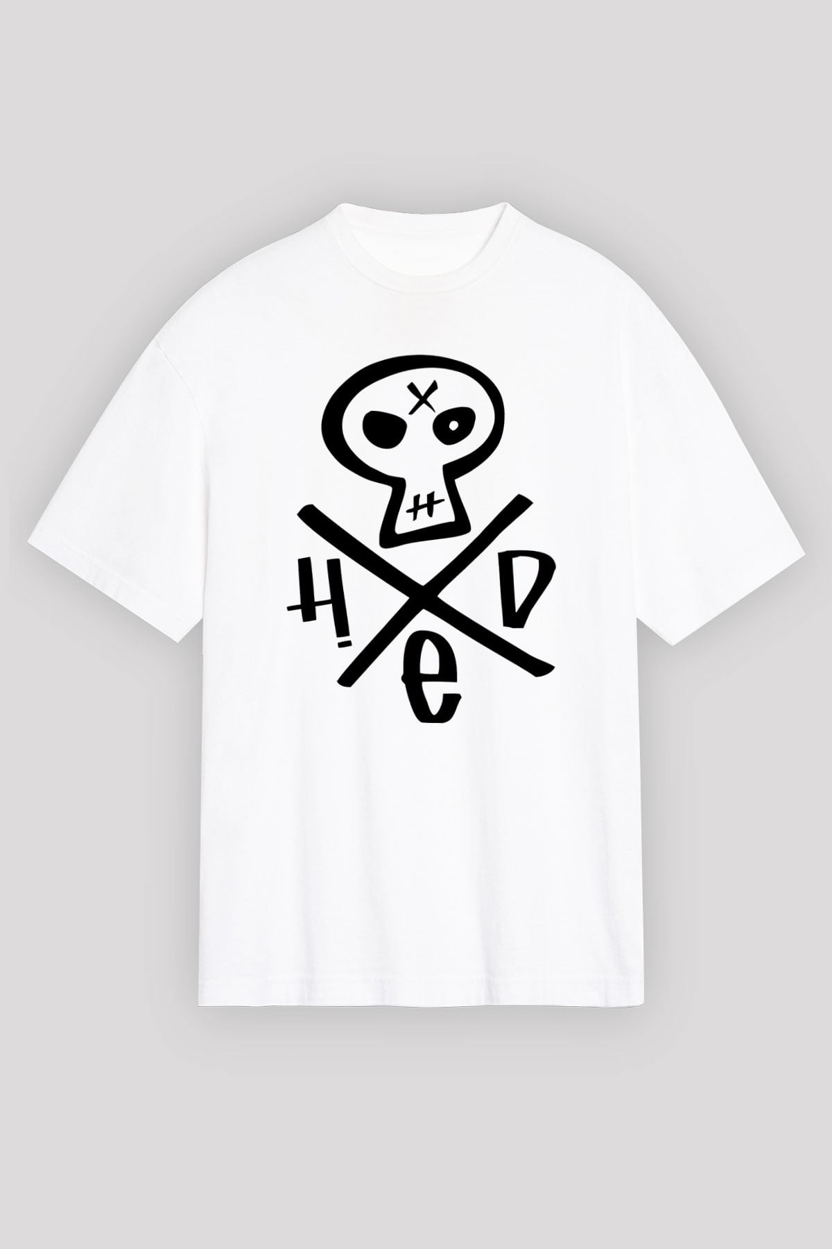 Hed PE Beyaz Unisex Oversize Tişört T-Shirt