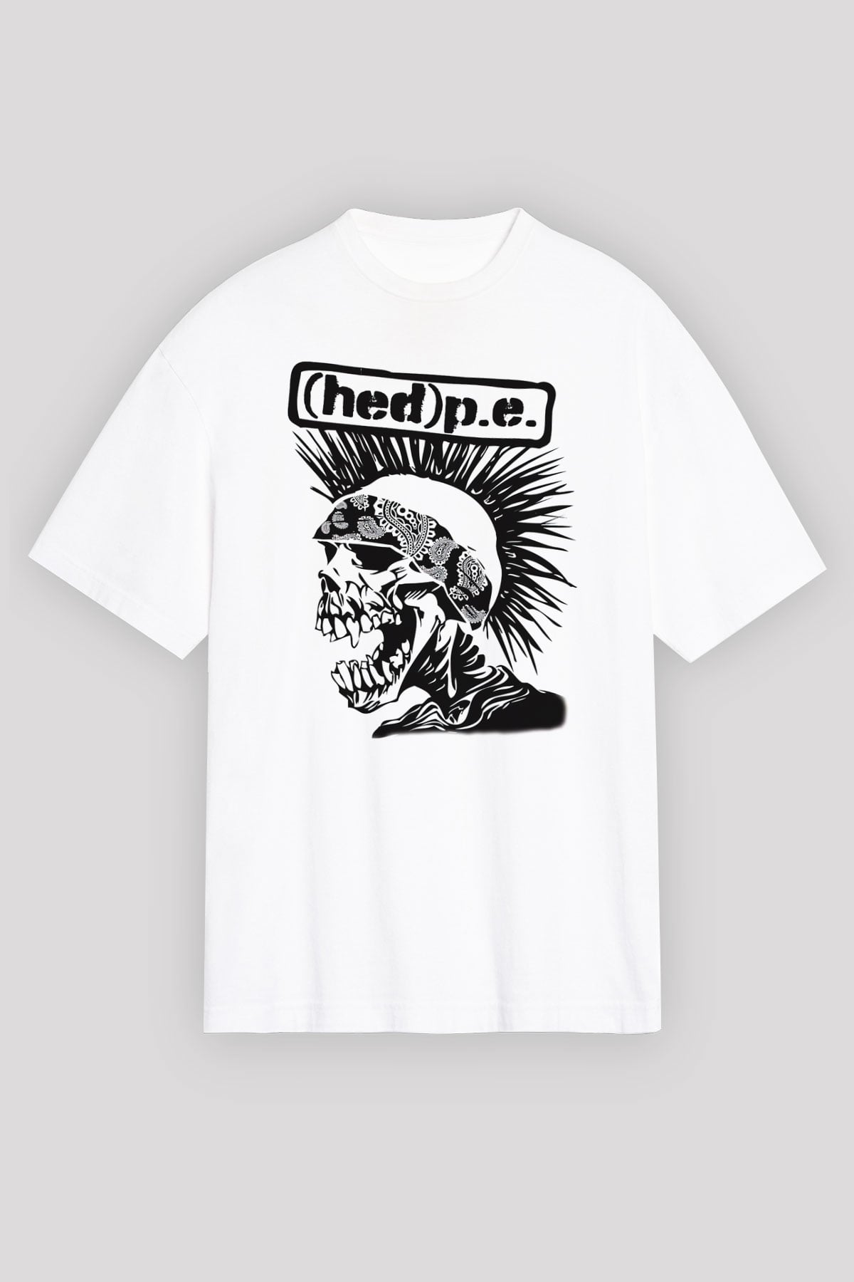 Hed PE Beyaz Unisex Oversize Tişört T-Shirt