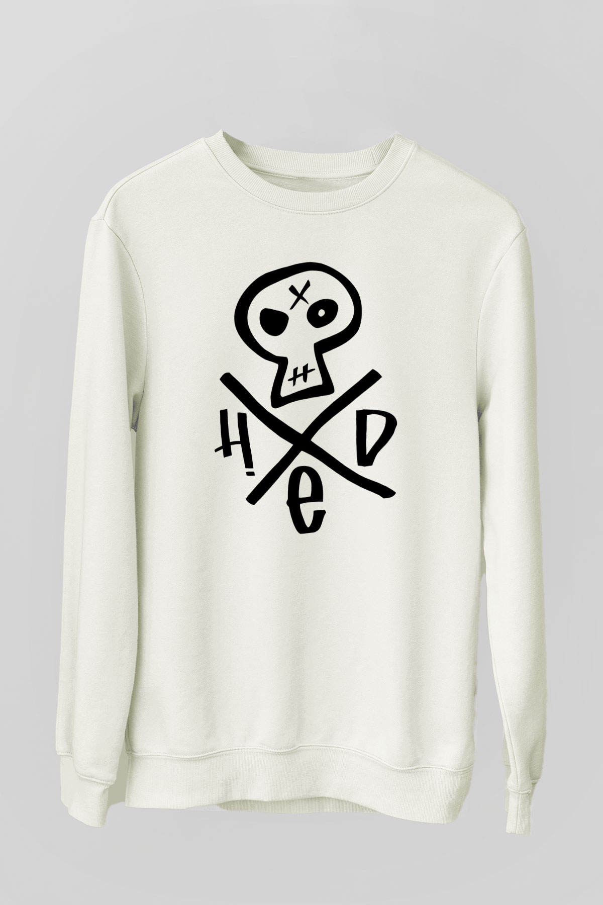 Hed PE Beyaz Unisex Sweatshirt