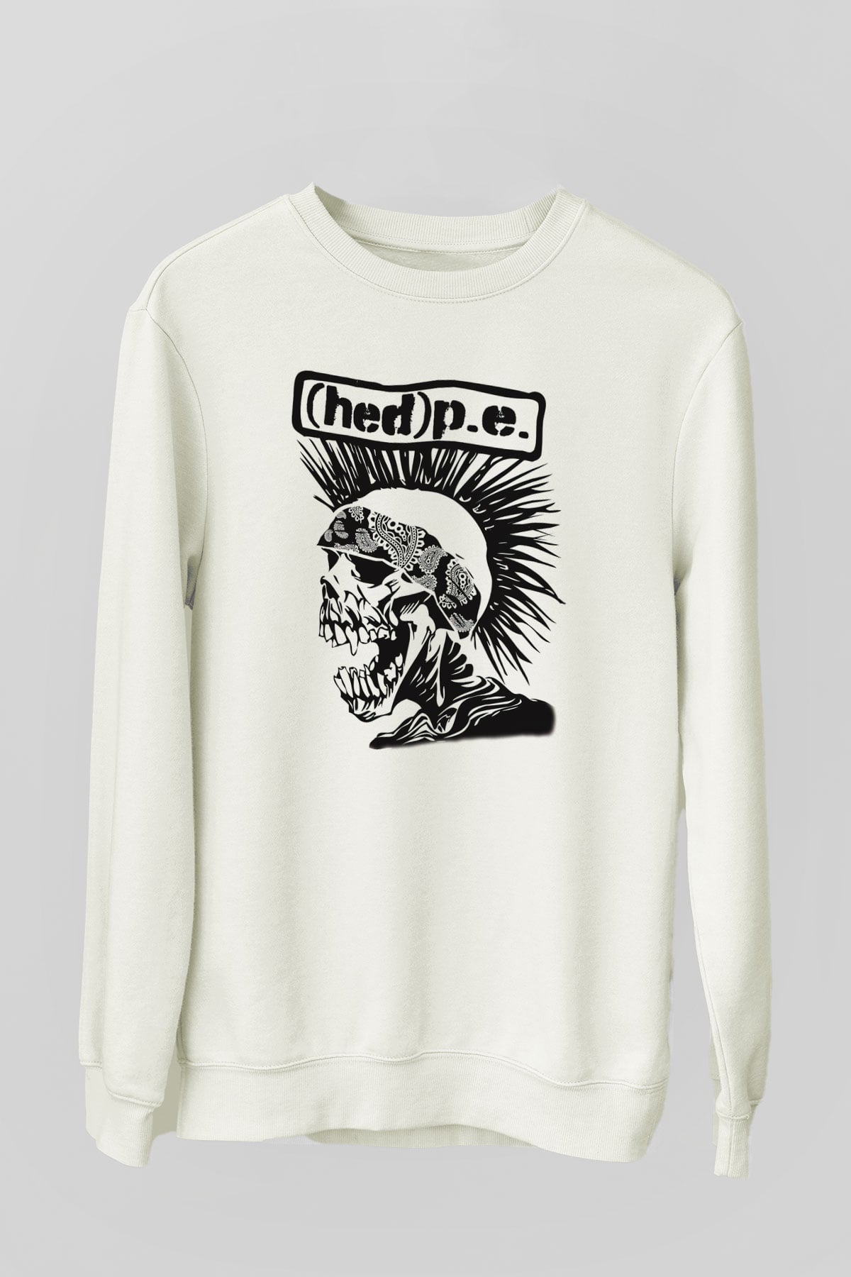 Hed PE Beyaz Unisex Sweatshirt