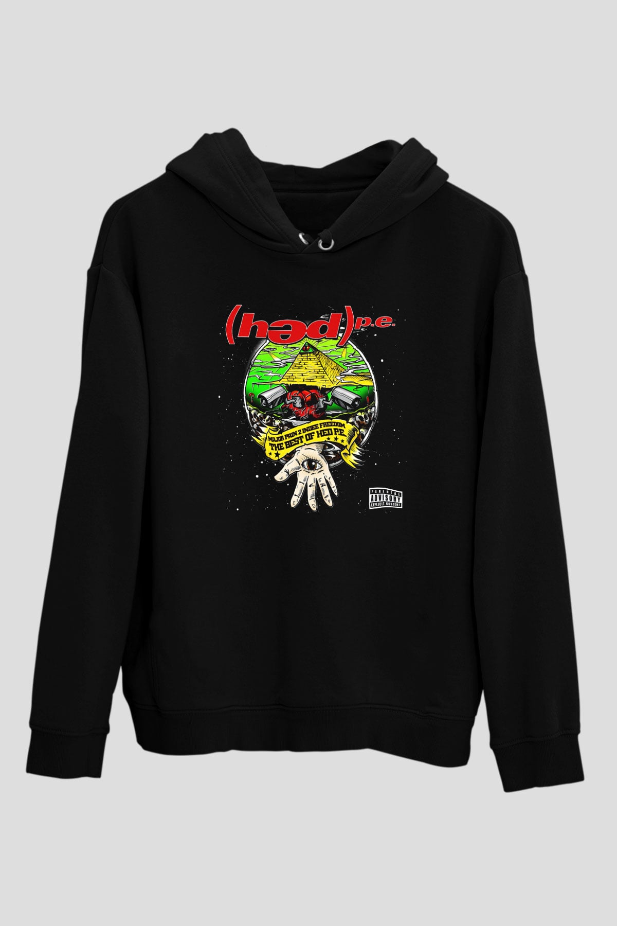 Hed PE Siyah Unisex Hoodie