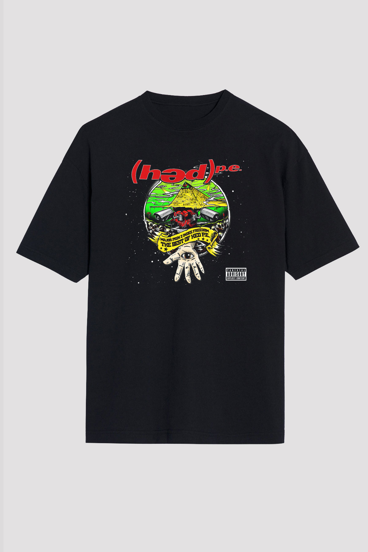 Hed PE Siyah Unisex Oversize Tişört T-Shirt