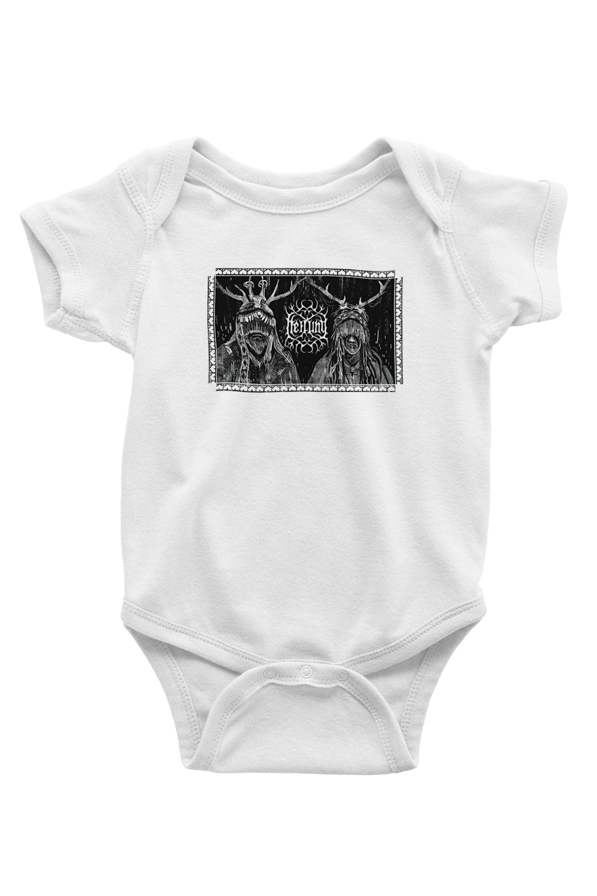 Heilung Baskılı Beyaz Unisex Bebek Body - Zıbın