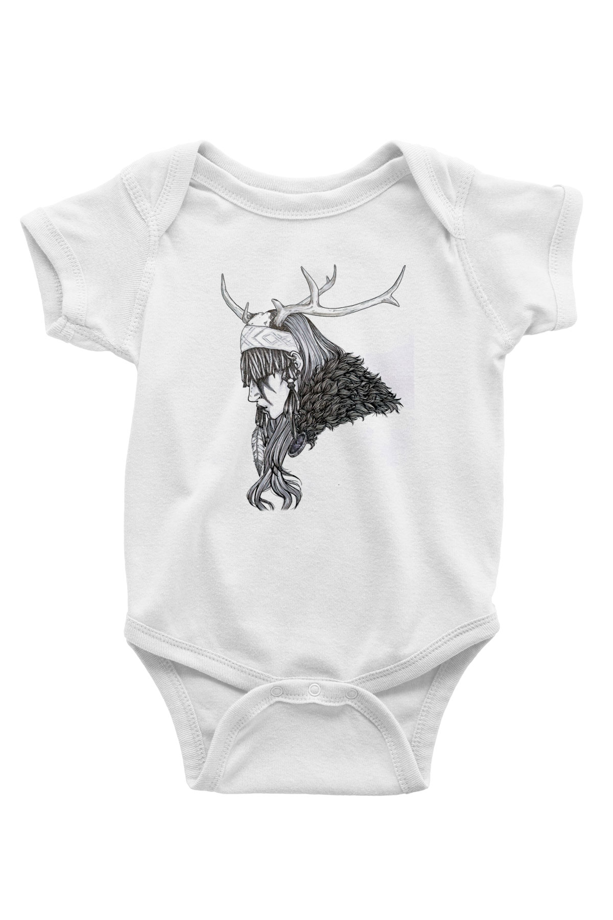 Heilung Baskılı Beyaz Unisex Bebek Body - Zıbın