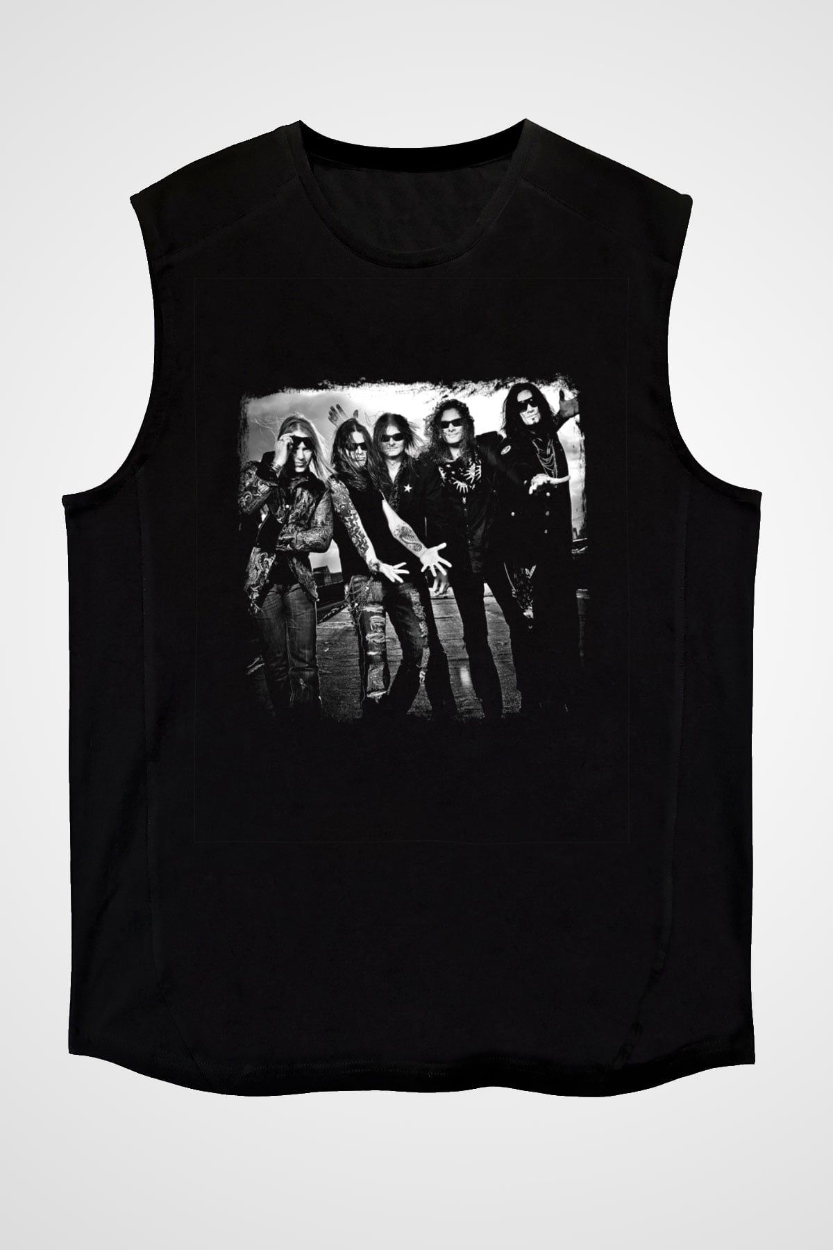 Helloween Baskılı Unisex Siyah Kolsuz Tişört