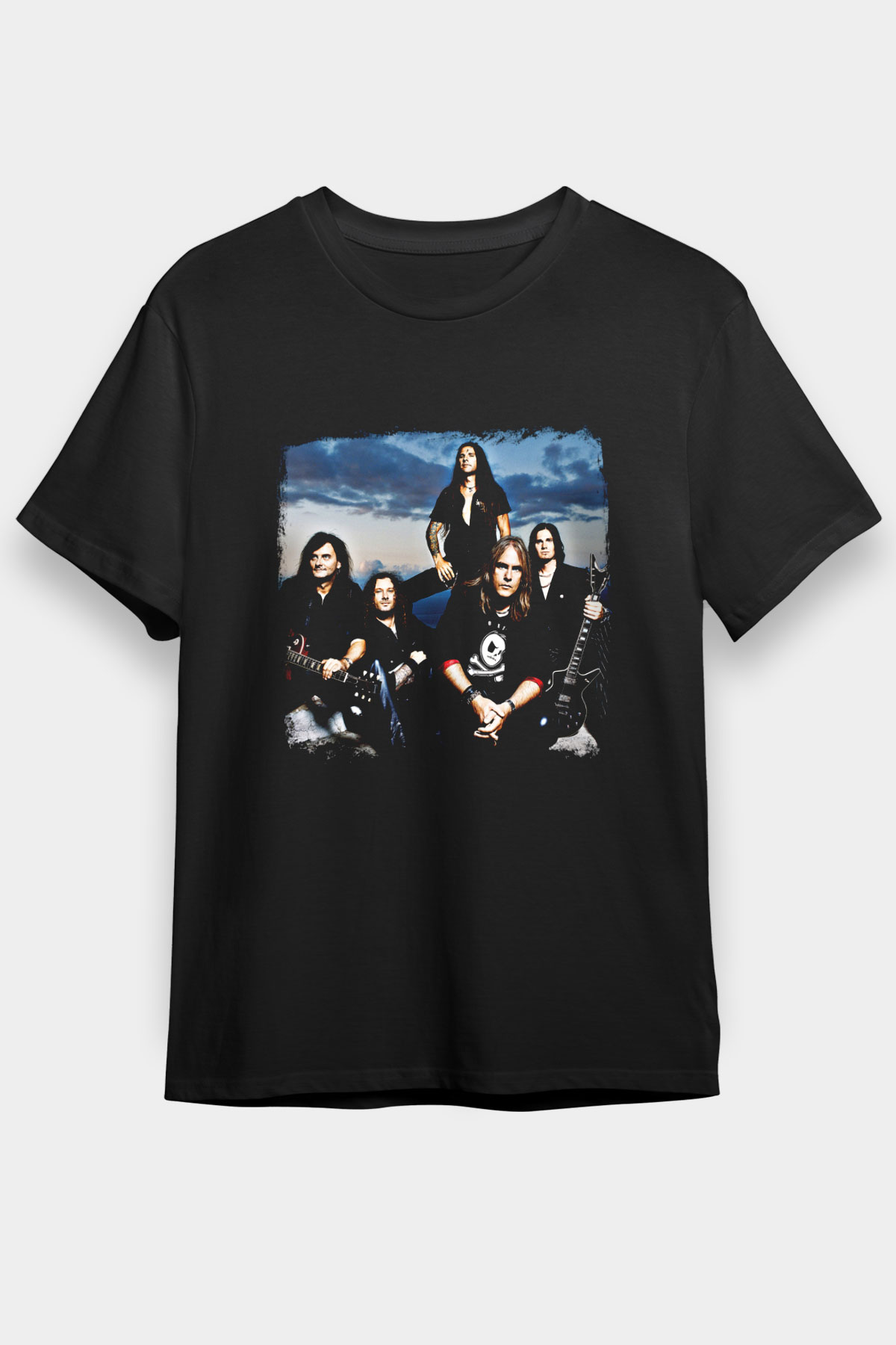 Helloween Baskılı Unisex Siyah Tişört