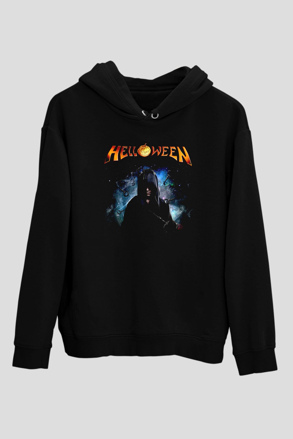 Helloween Siyah Unisex Kapüşonlu Sweatshirt