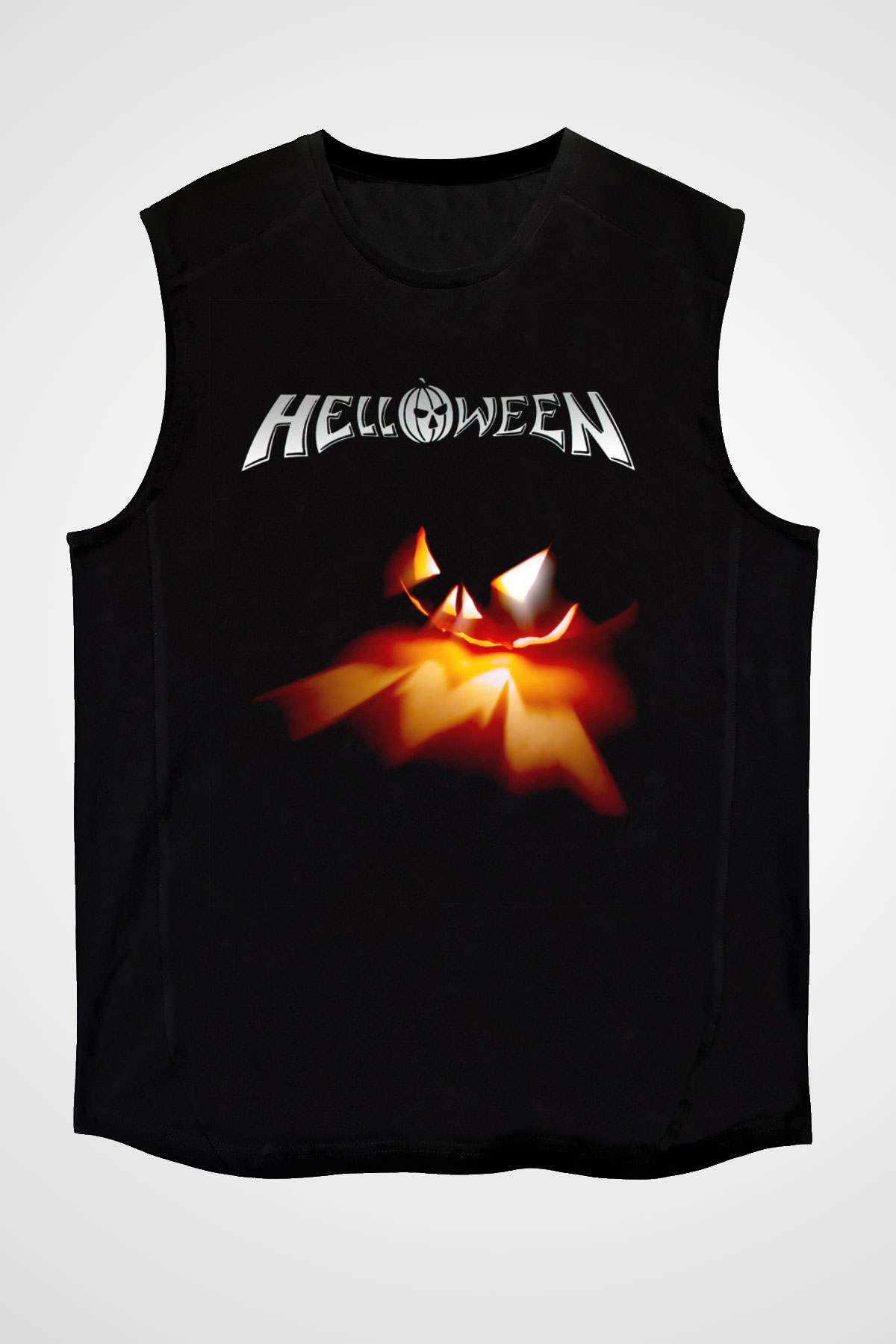 Helloween Siyah Unisex Kolsuz Tişört