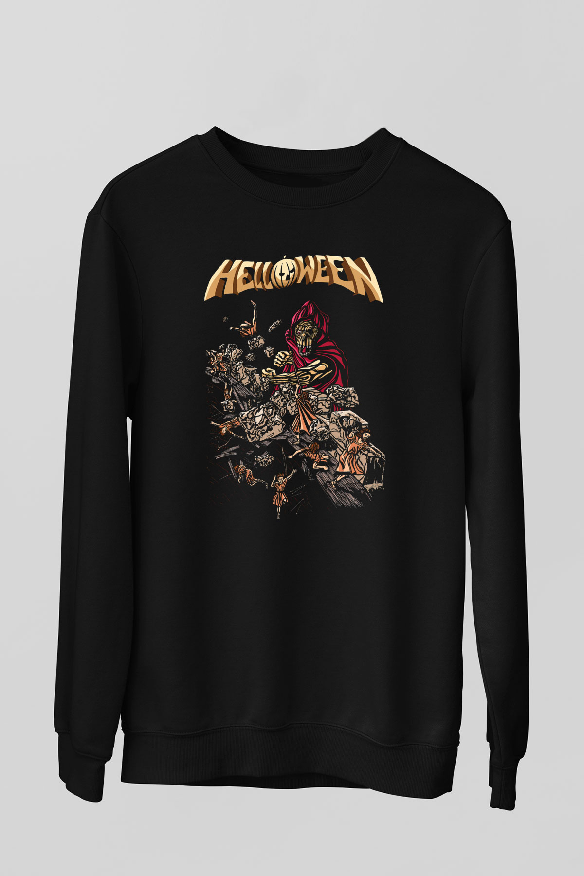 Helloween Siyah Unisex Sweatshirt