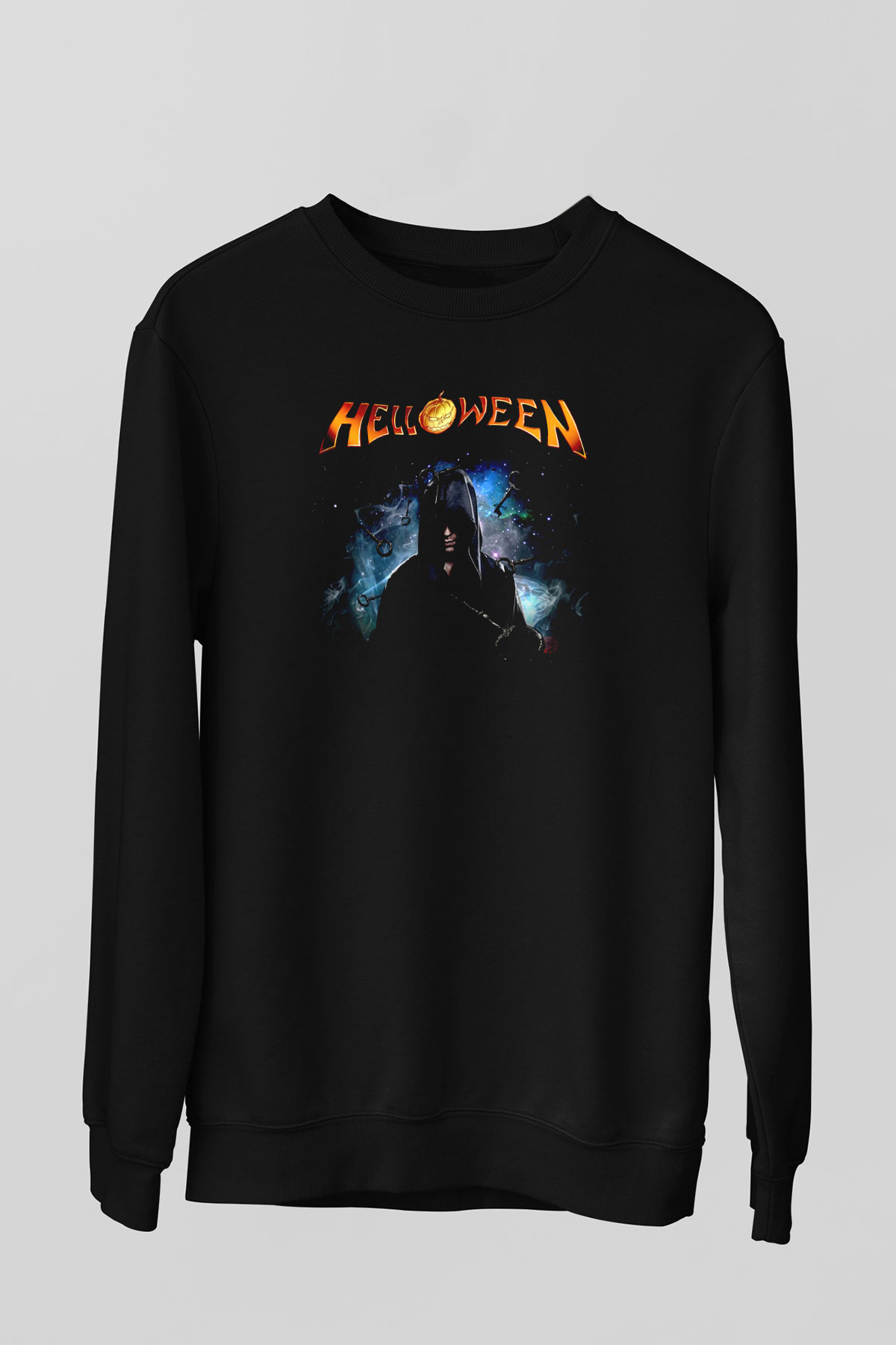 Helloween Siyah Unisex Sweatshirt