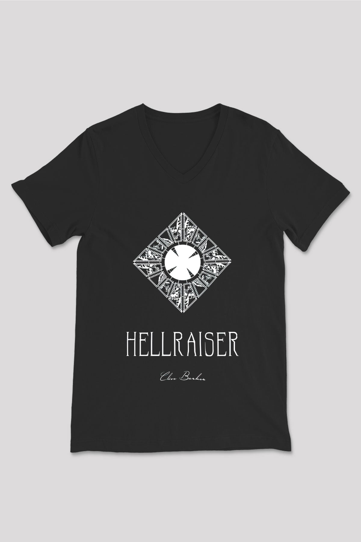 Hellraiser Siyah Unisex V Yaka Tişört