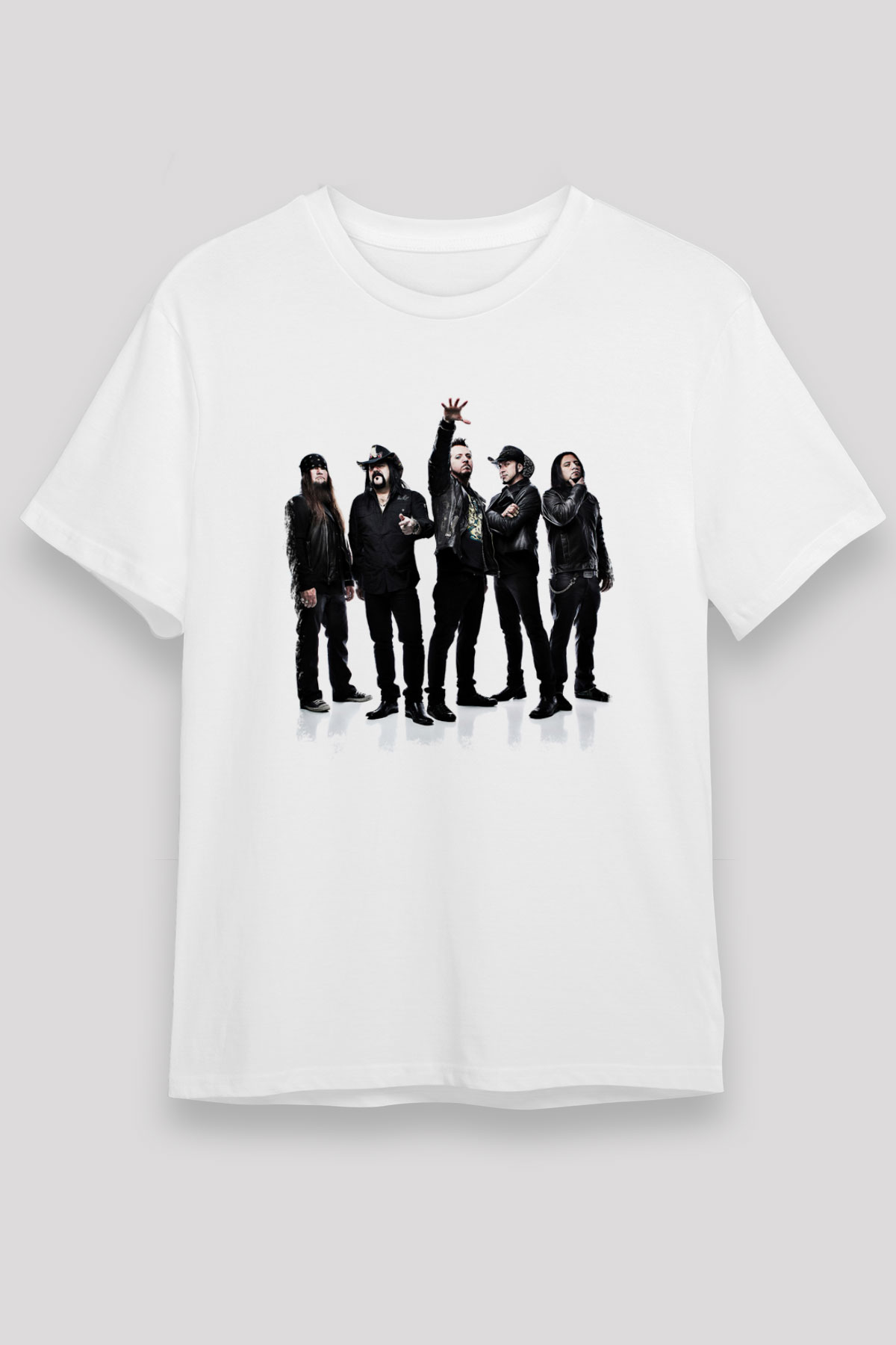 Hellyeah Baskılı Unisex Beyaz Tişört