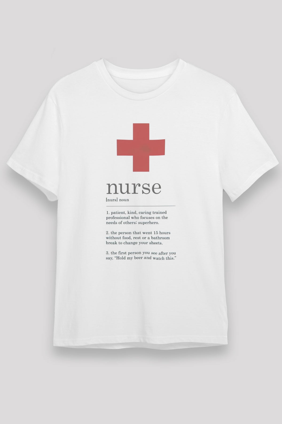 Hemşire Beyaz Unisex Tişört T-Shirt - TişörtFabrikası