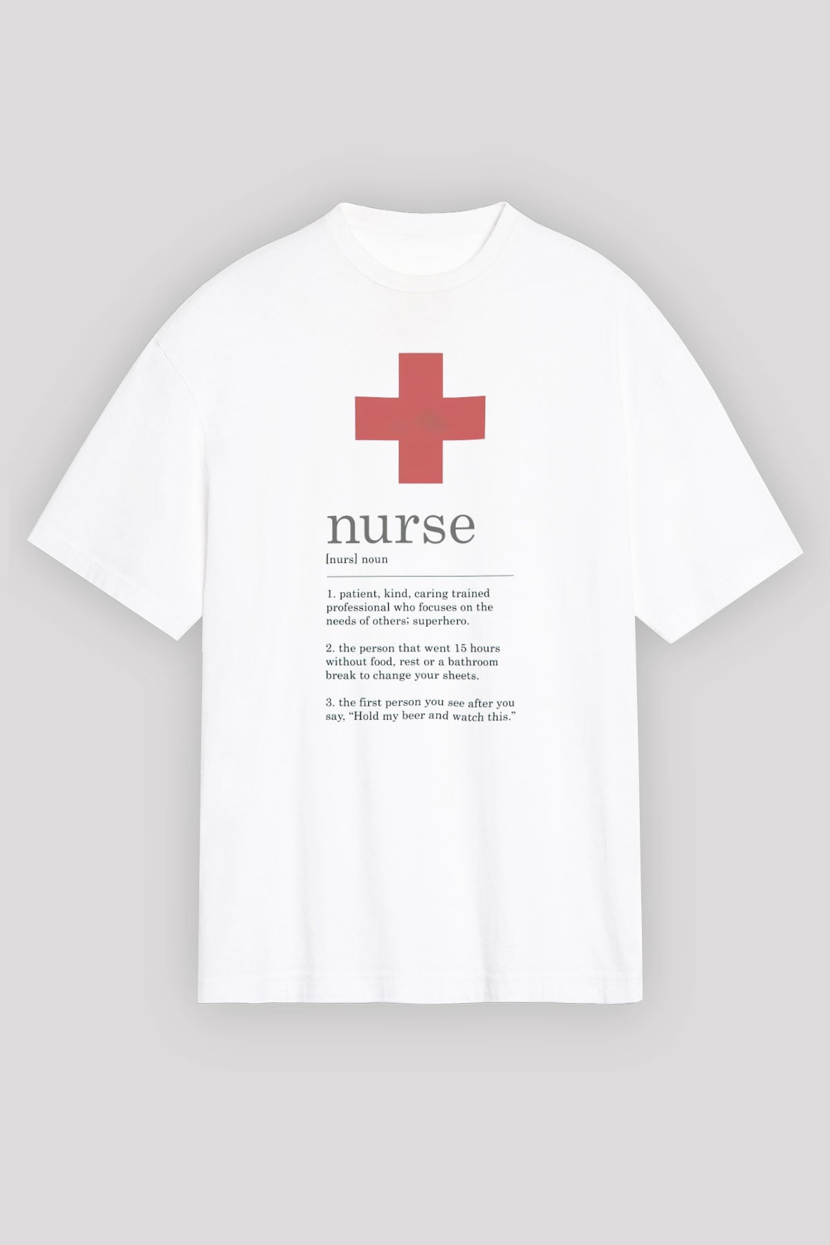 Hemşire Beyaz Unisex Tişört T-Shirt - TişörtFabrikası
